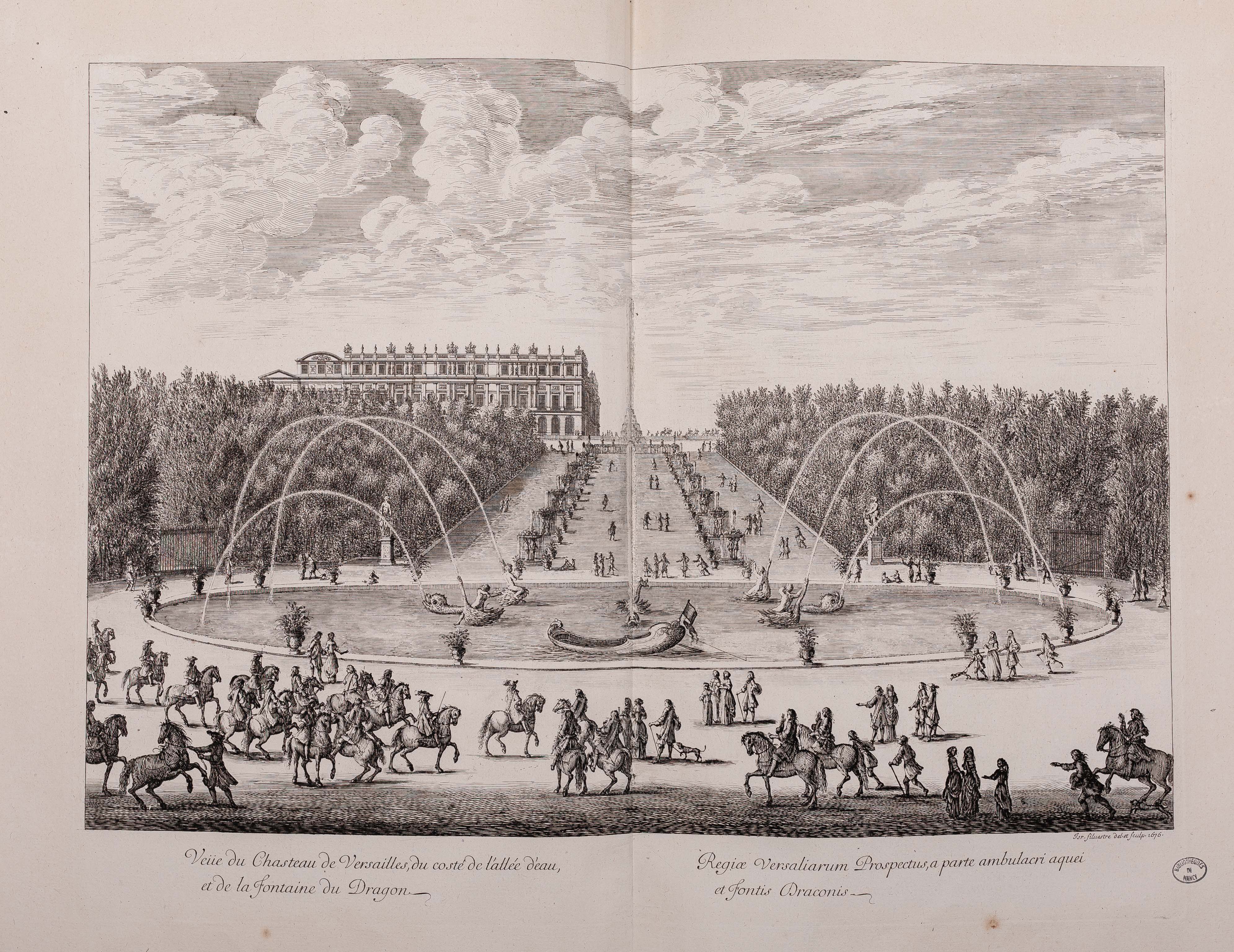 Israël Silvestre : Veüe du Chasteau de Versailles, du costé de l