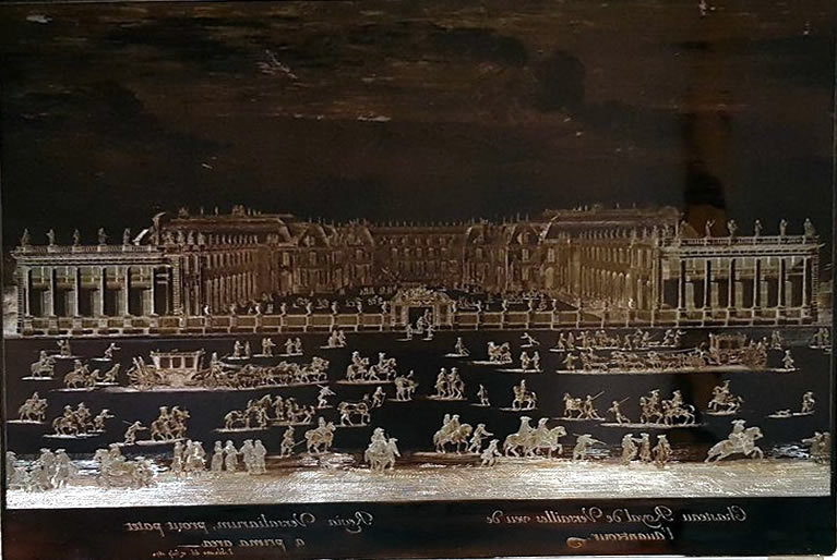 Israël Silvestre : Chasteau Royal de Versailles veu de l