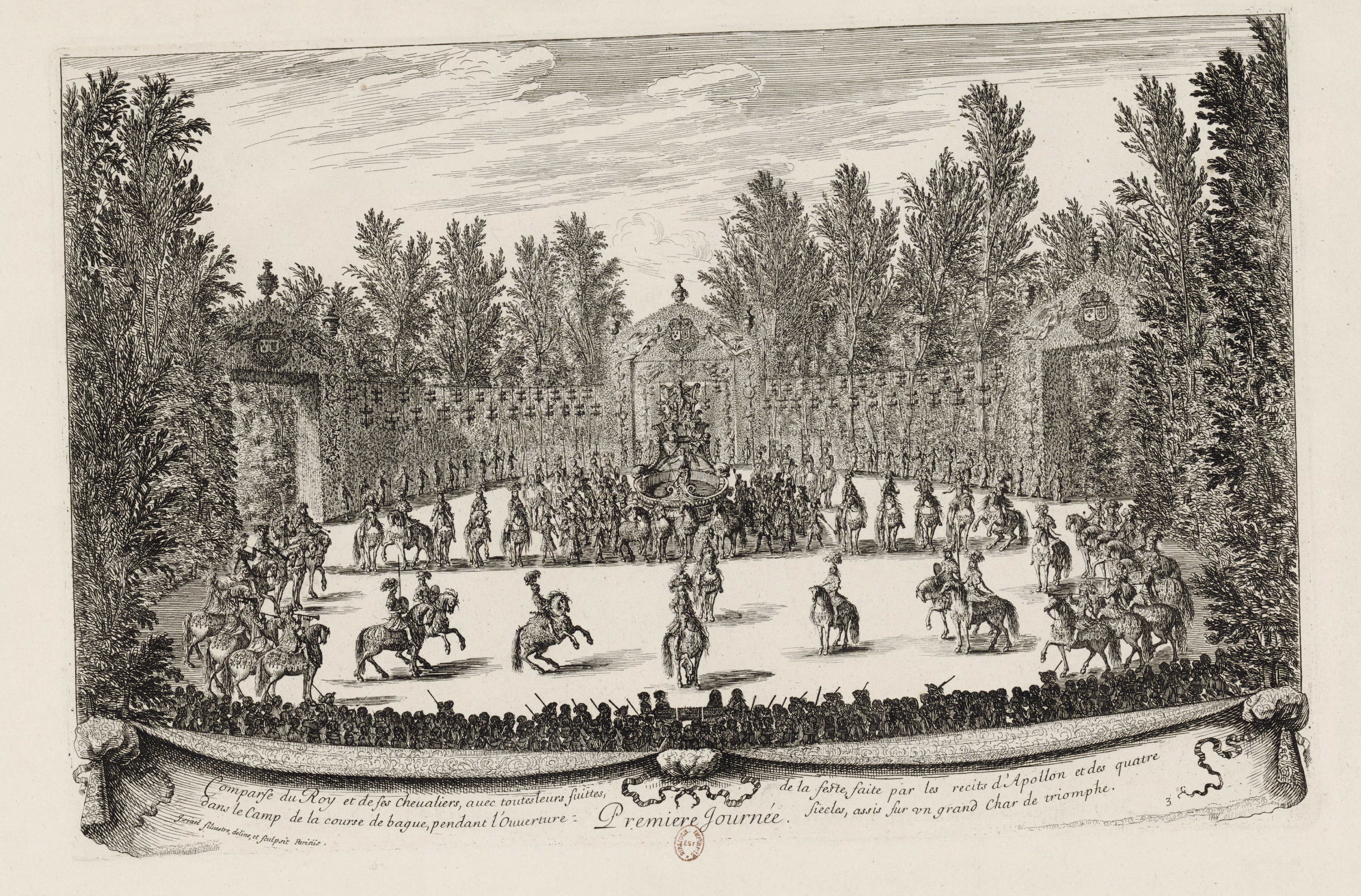 Israël Silvestre : Premiere Journée. Comparse du Roy et de Ses Chevaliers.