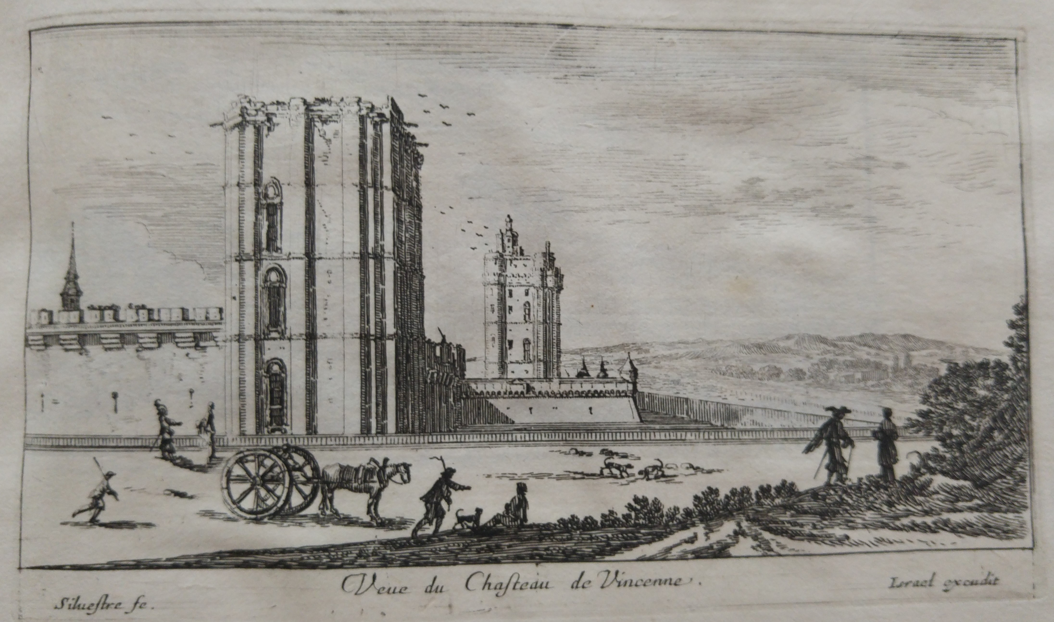 Israël Silvestre : Veue du Chasteau de Vincenne.