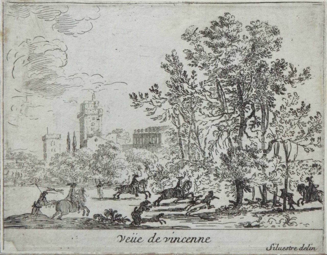 Israël Silvestre : Veüe de Vincenne.