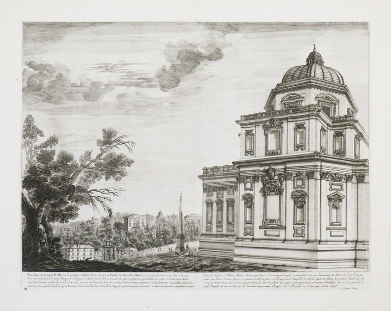 Israël Silvestre : Chapelle bastie a Ste Marie Major a Rome par Paul Vme très superbement comme il se voit par l