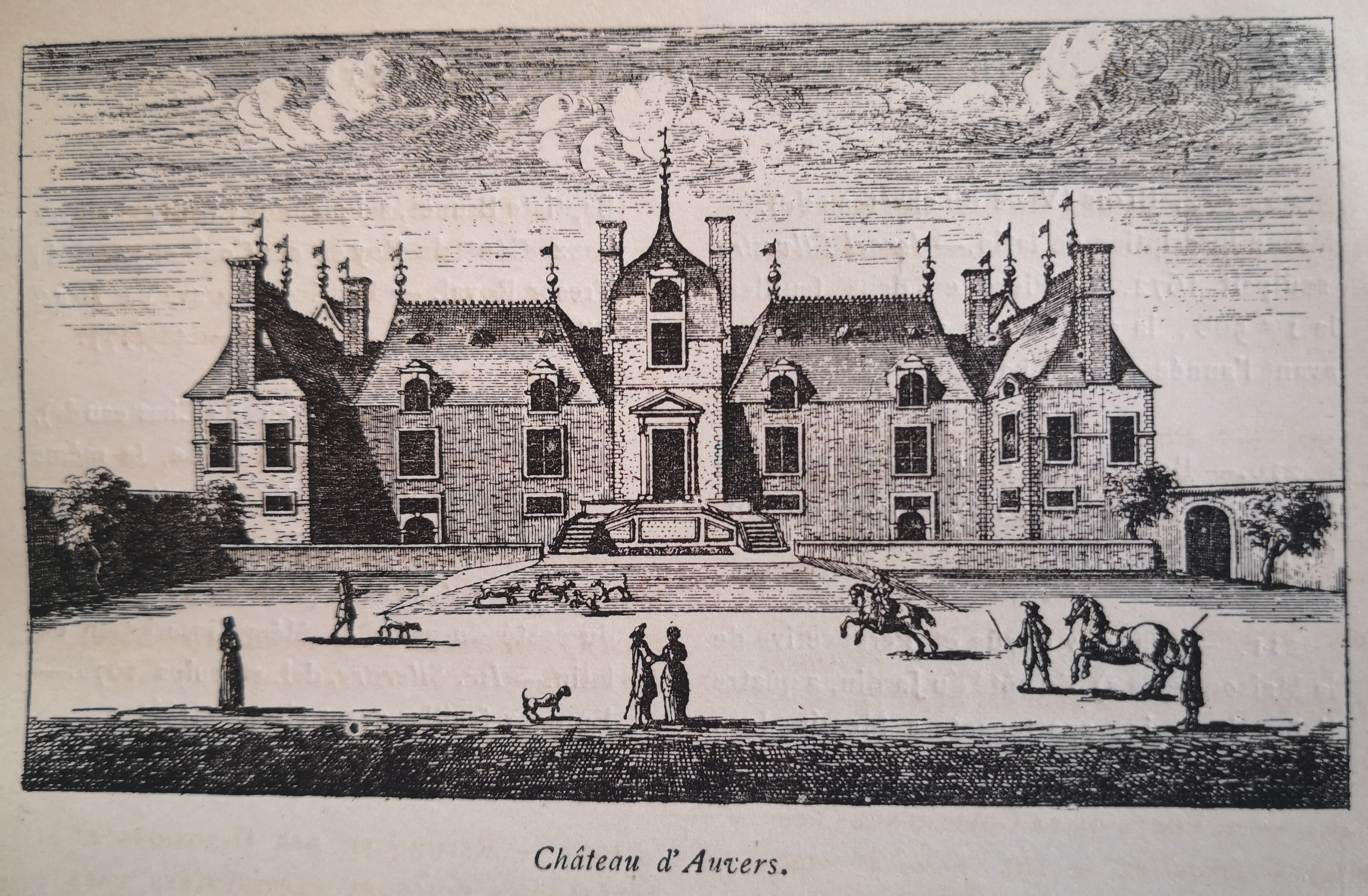 Israël Silvestre : Auvers (Veuë et perspective du Chateau d