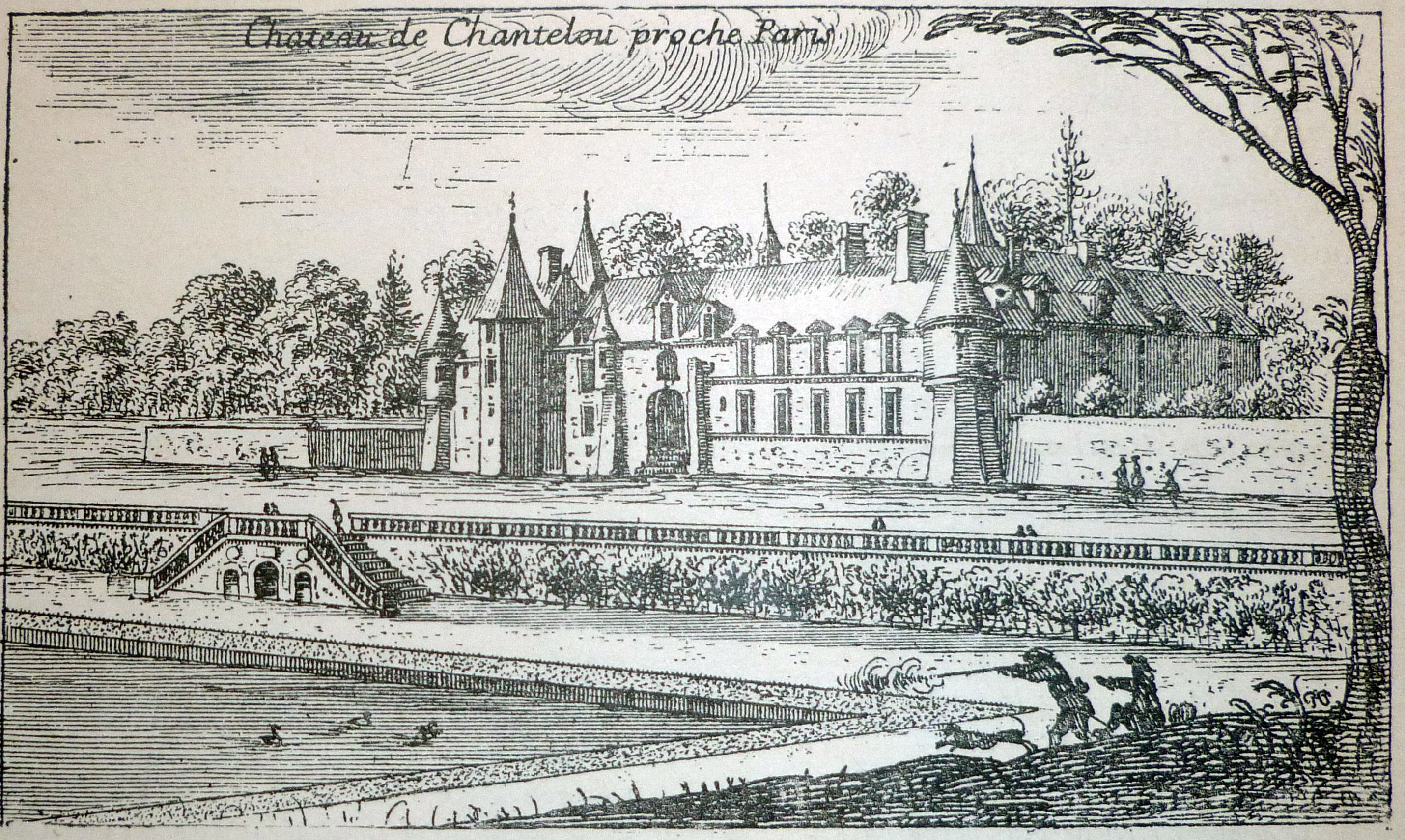Israël Silvestre : Chateau de Chantelou proche Paris