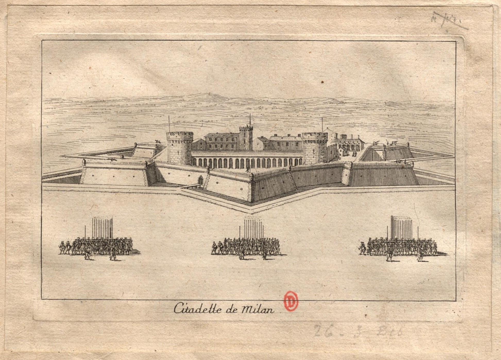 Israël Silvestre : Citadelle de Milan.