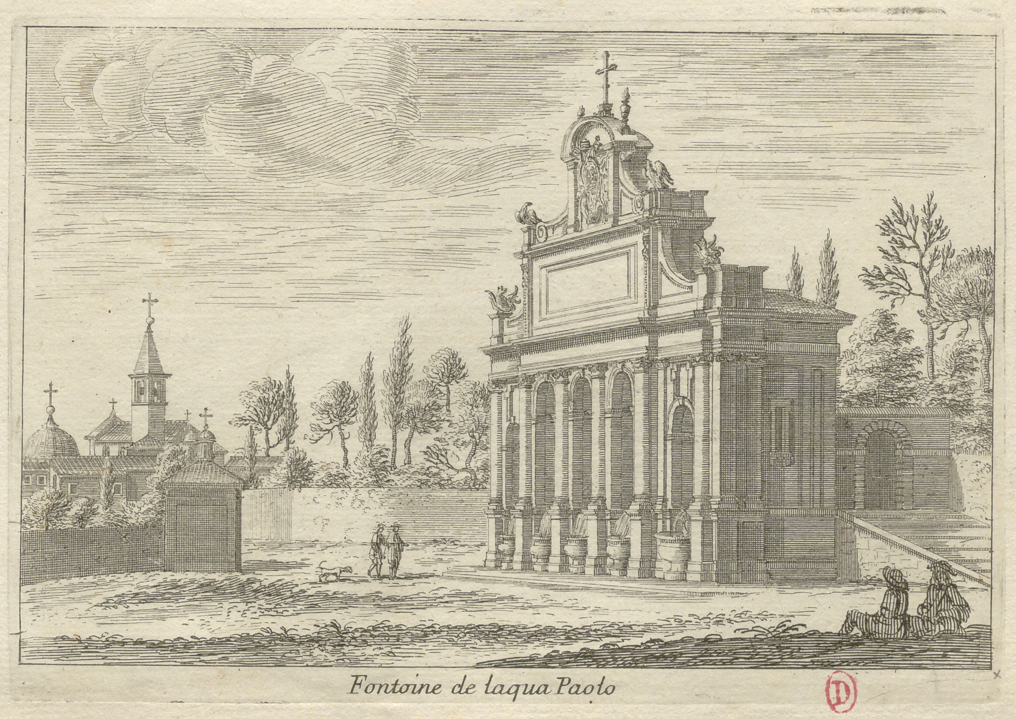 Israël Silvestre : Fontoine de Laqua Paolo.