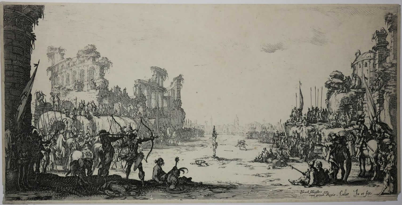 Israël Silvestre : Le martyre de Saint Sébastien