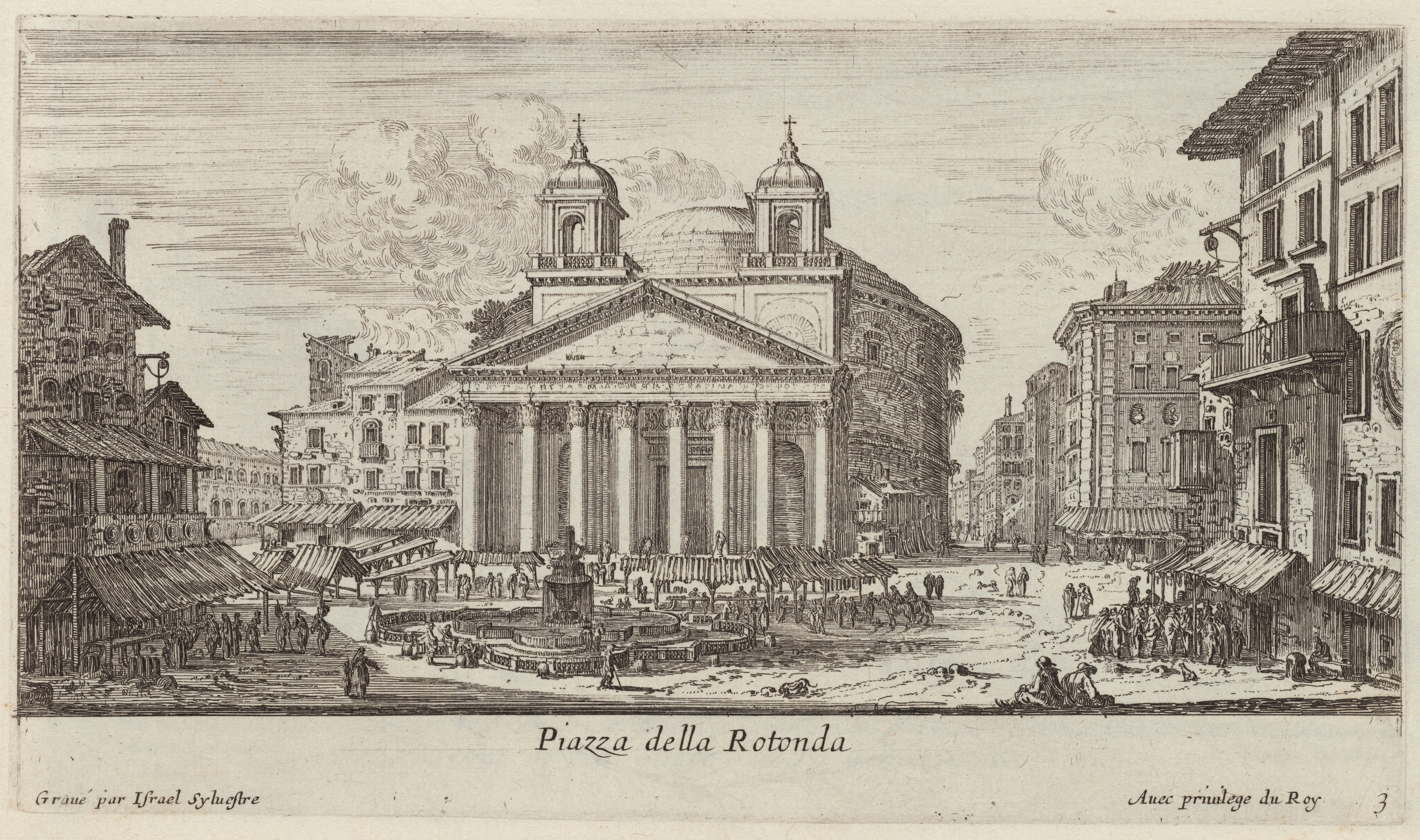 Israël Silvestre : Piazza della Rotonda.