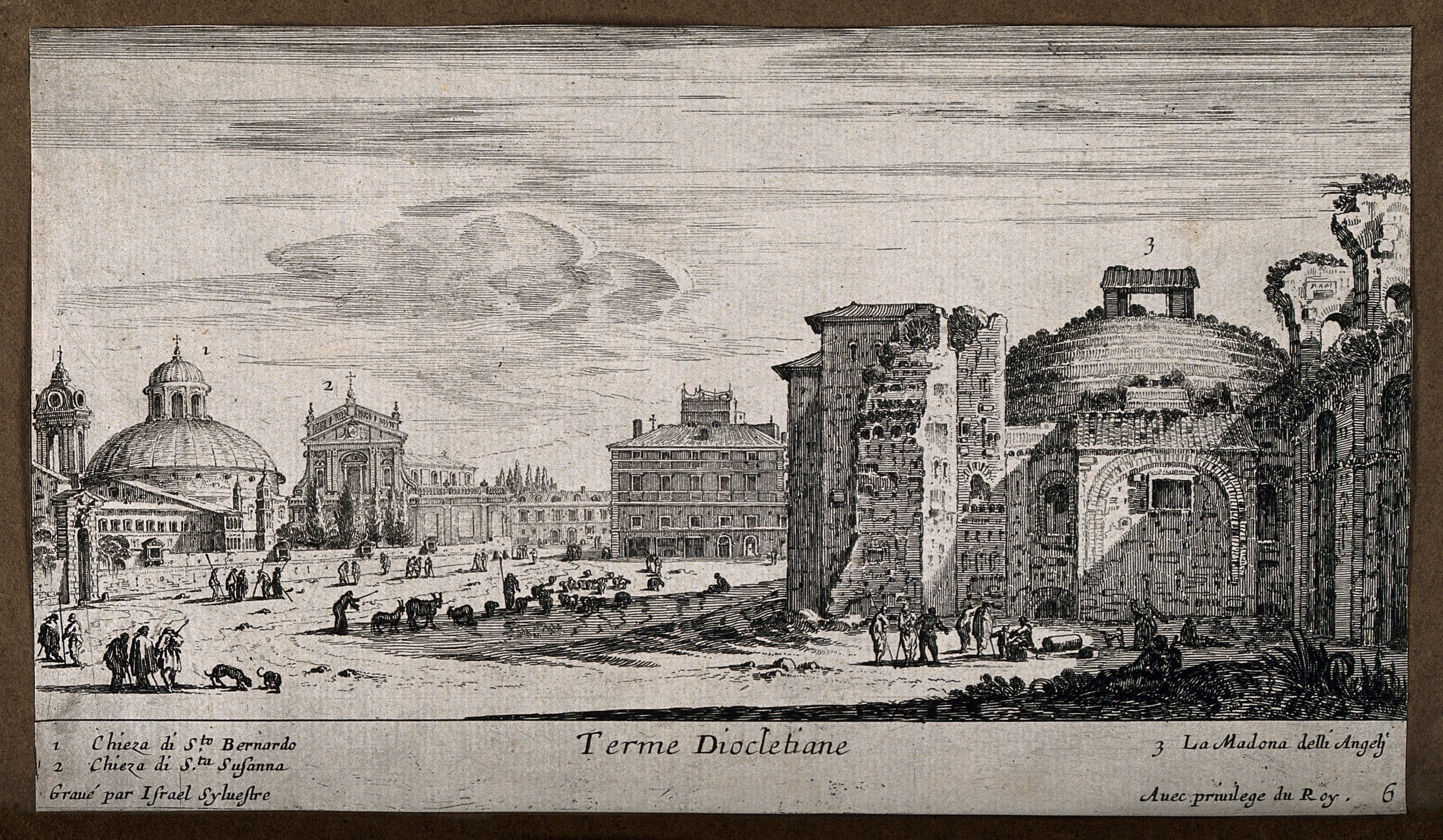 Israël Silvestre : Terme Diocletiane.