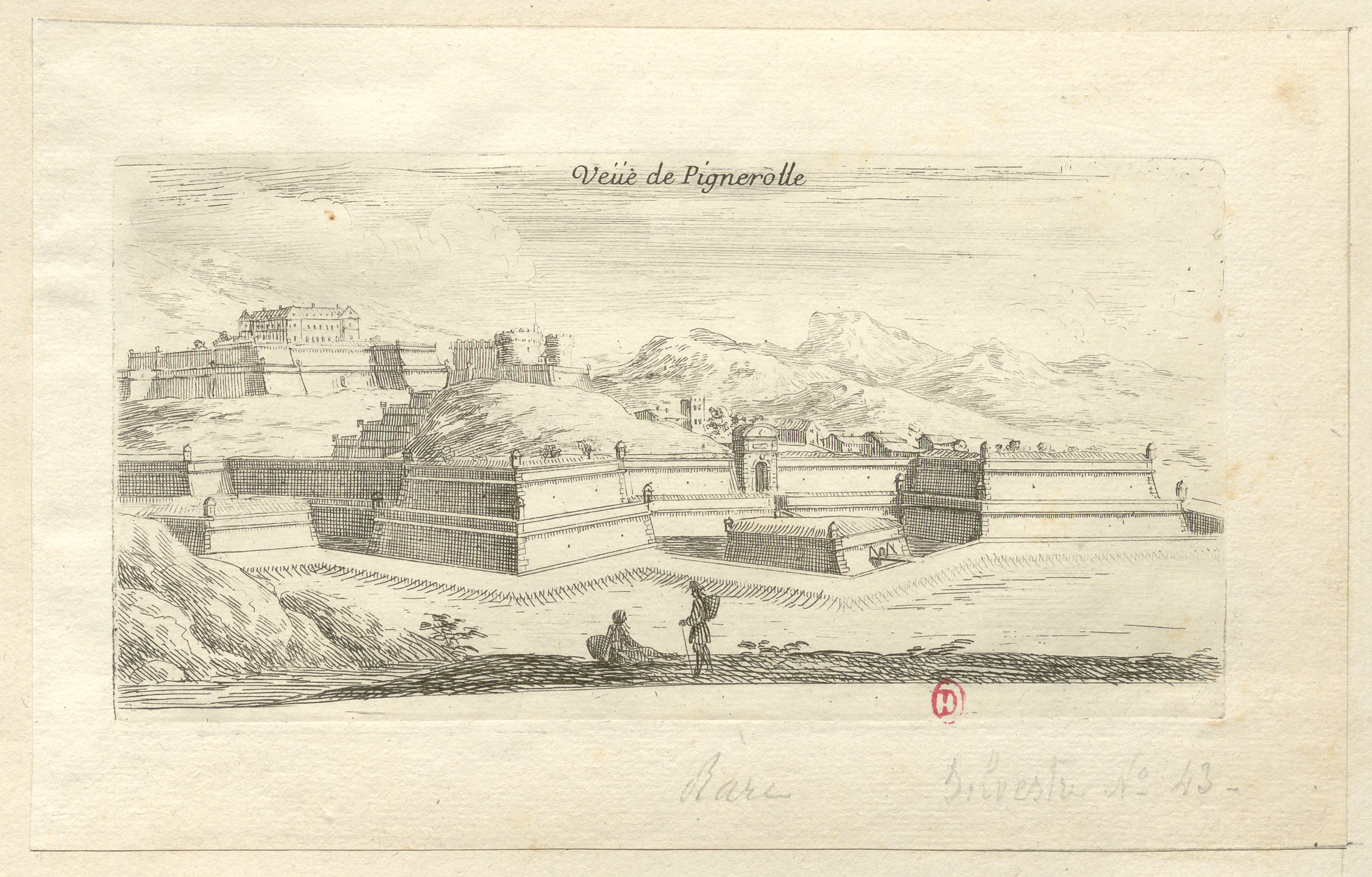 Israël Silvestre : Veüe de Pignerolle.
