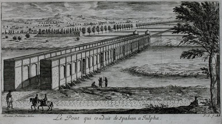 Israël Silvestre : Le Pont qui conduit de Spahan a Julpha.