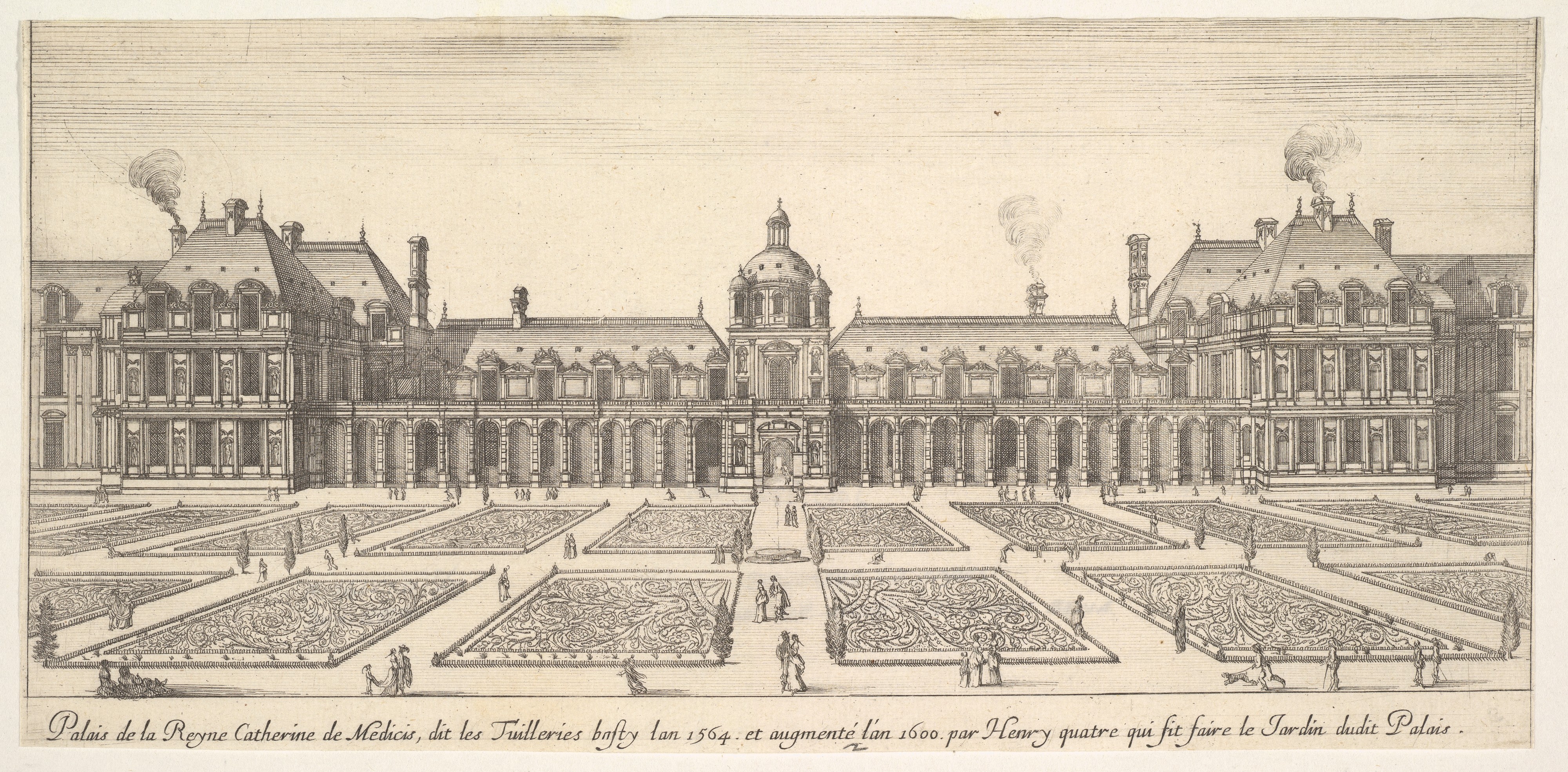 Israël Silvestre : Palais de la Reyne Catherine de Medicis