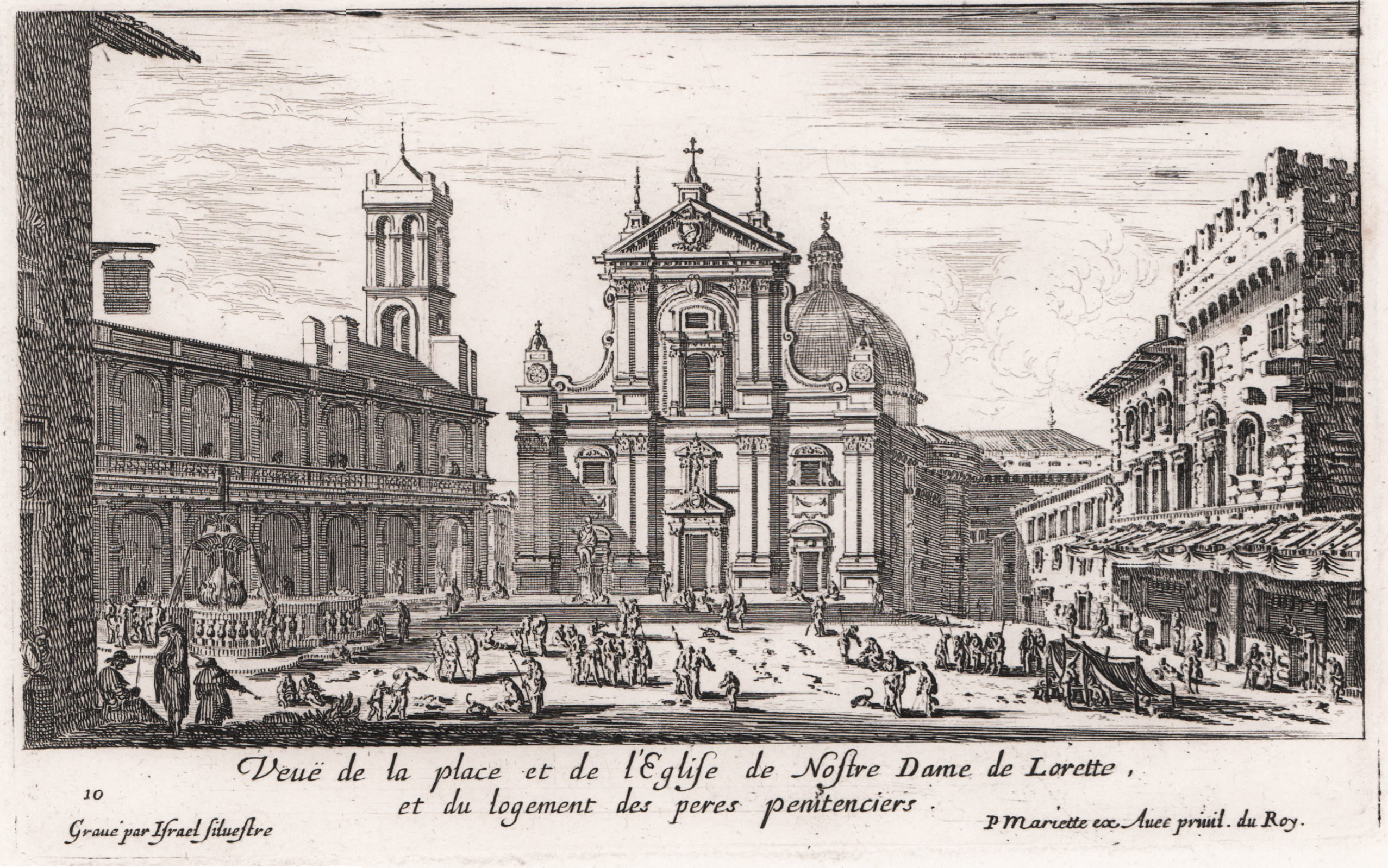 Israël Silvestre : Veuë de la place et de l