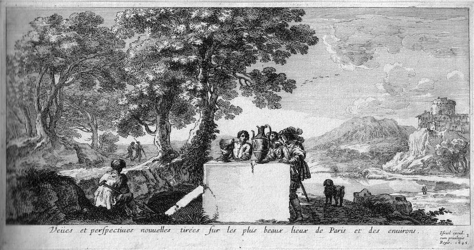 Israël Silvestre : Veües et perspectives nouvelles tirées sur les plus beaux lieux de Paris et des environs	  	  	  	