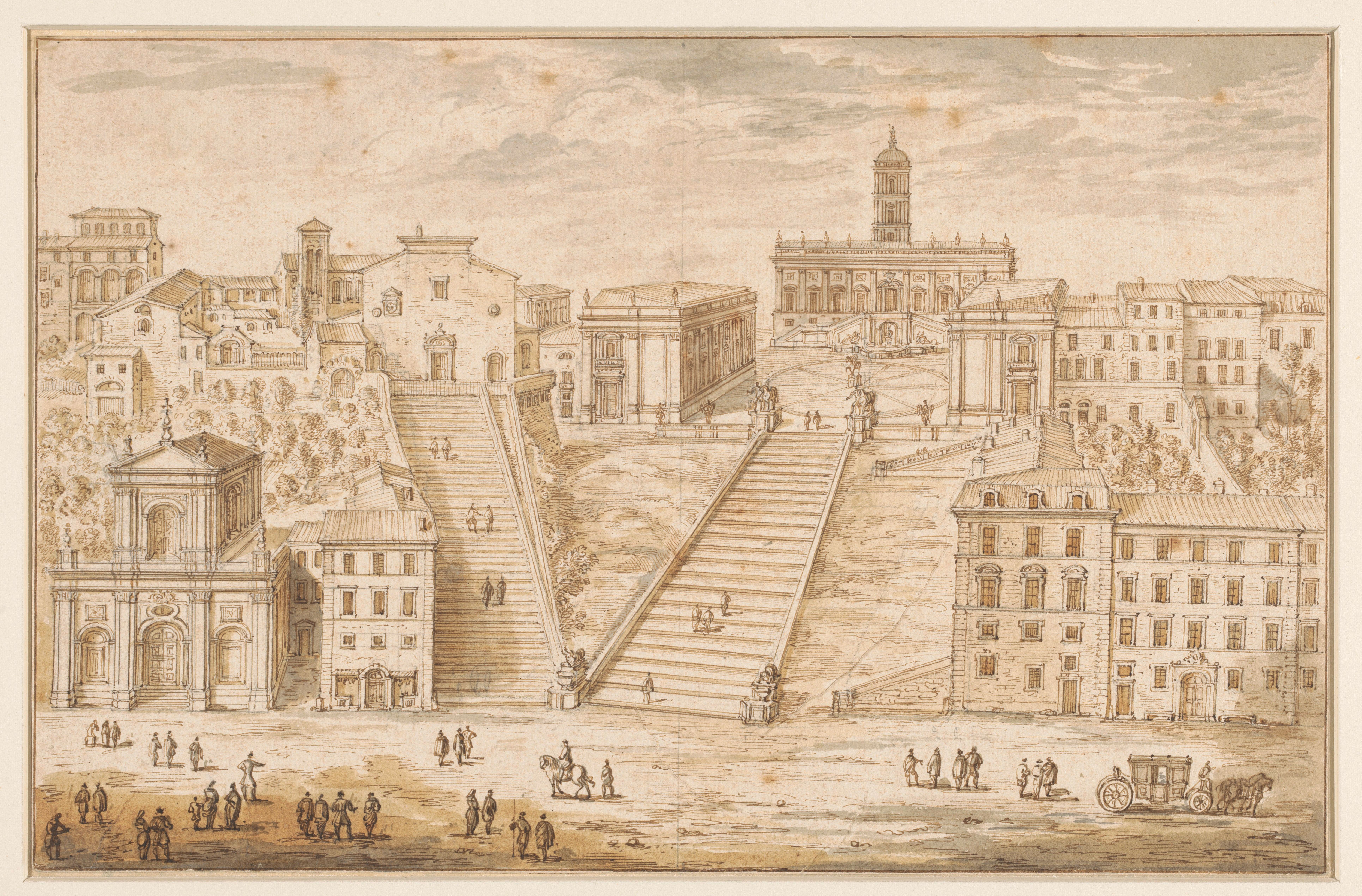 Israël Silvestre : Vue du Capitole de Rome