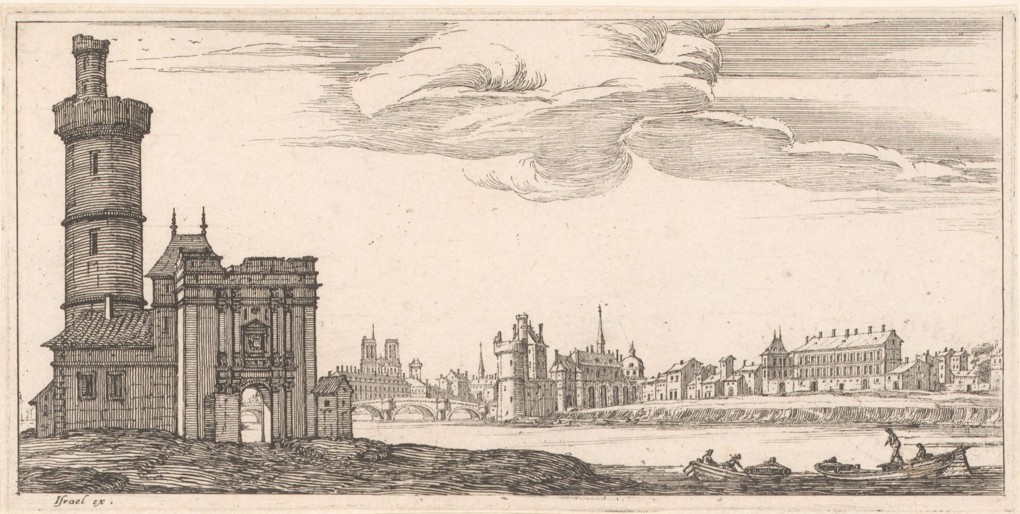 Israël Silvestre : Veüe de la Porte de la Conférence