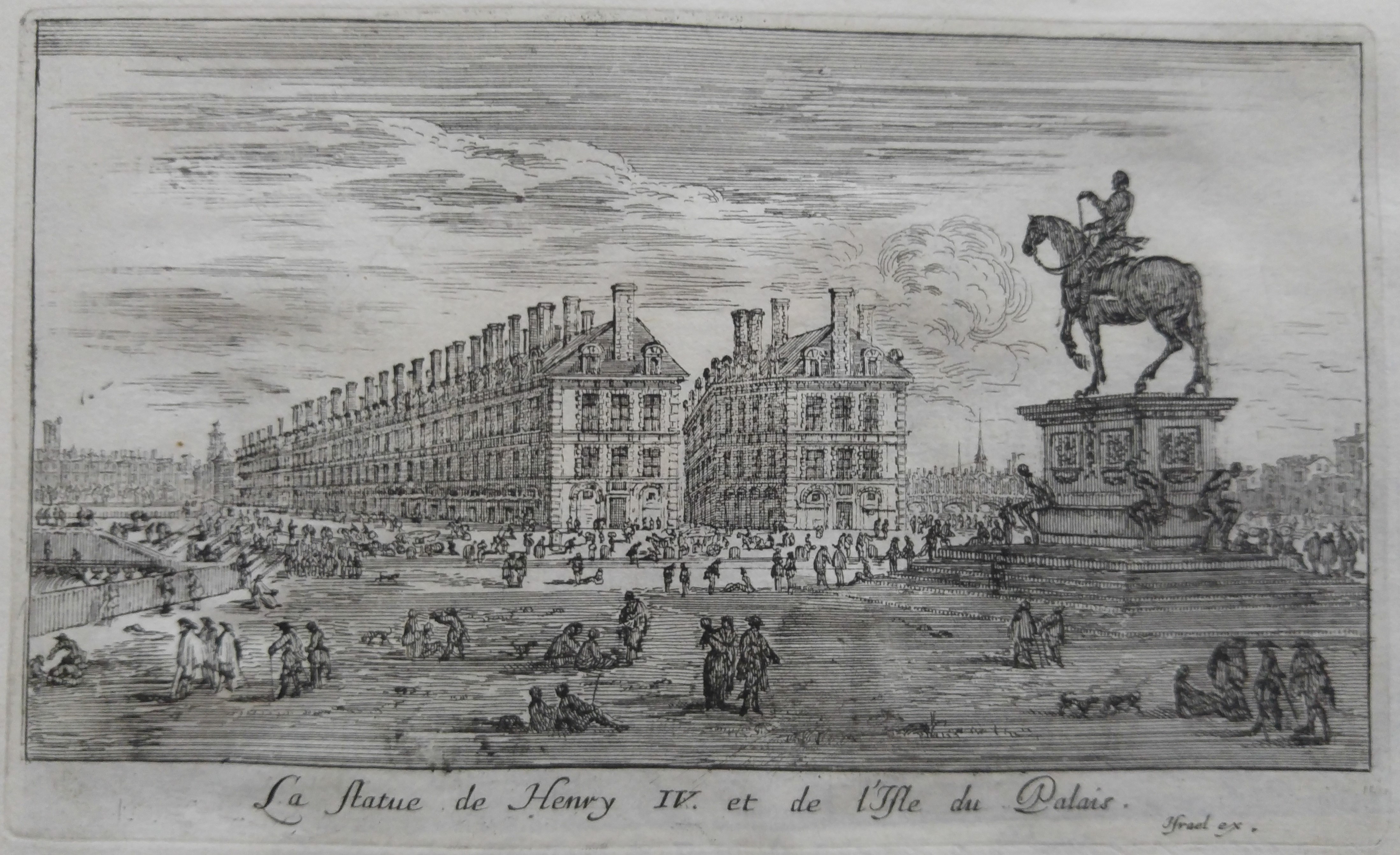 Israël Silvestre : La statue de Henry IV et de l
