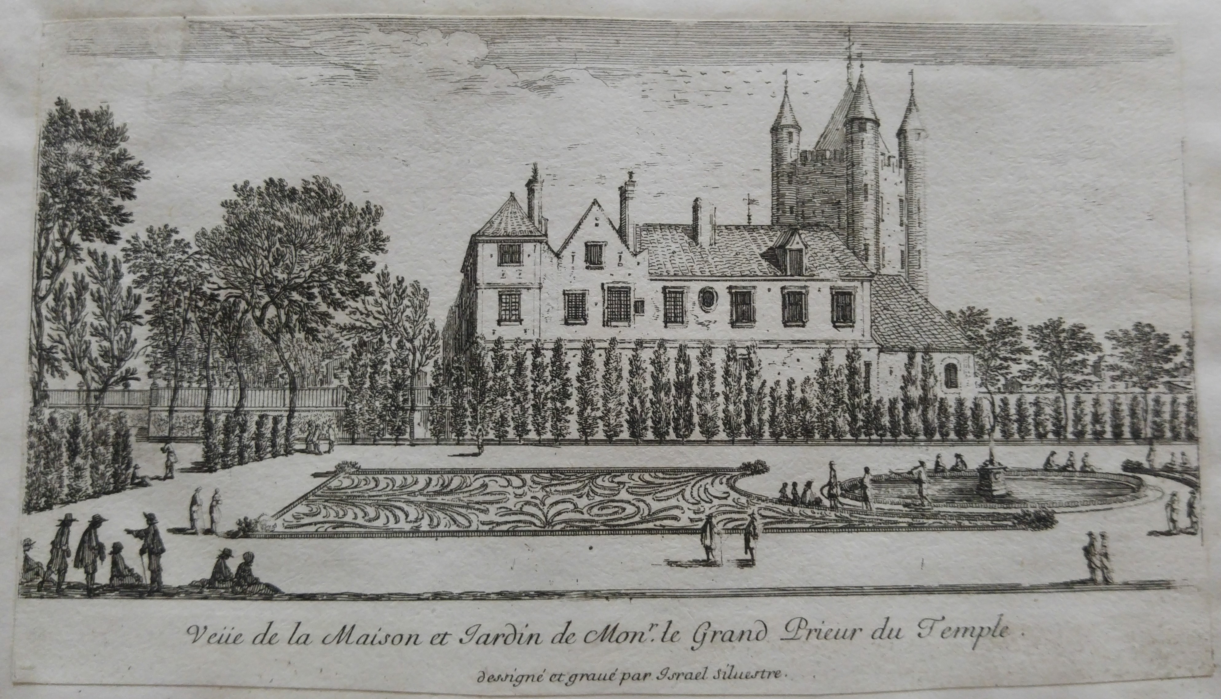Israël Silvestre : Veüe de la Maison et Jardin de Monr. le Grand Prieur du Temple.