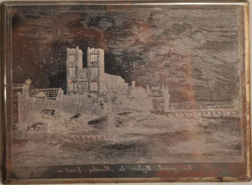 Israël Silvestre : La grande Eglise de Manthe.