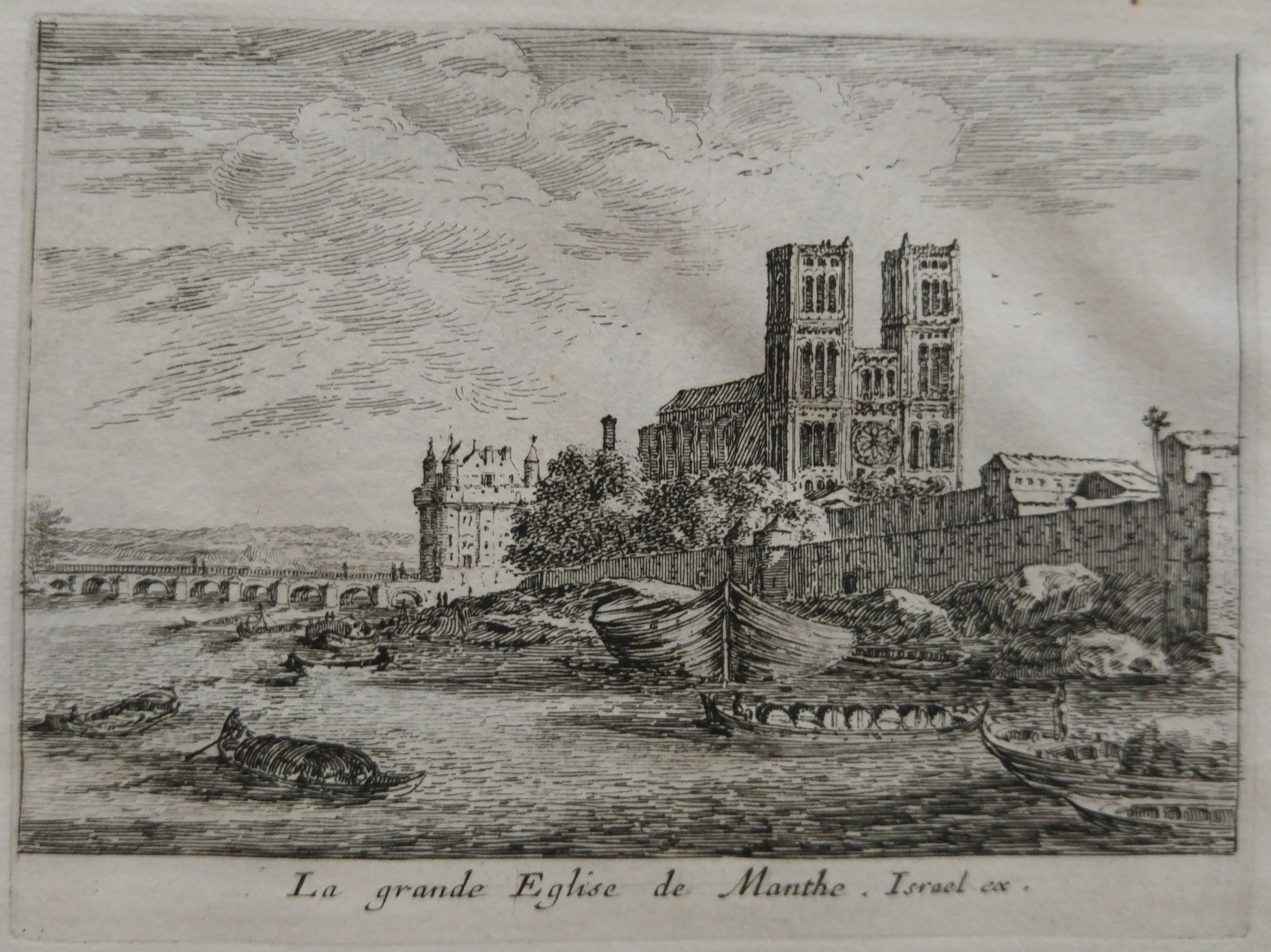 Israël Silvestre : La grande Eglise de Manthe.