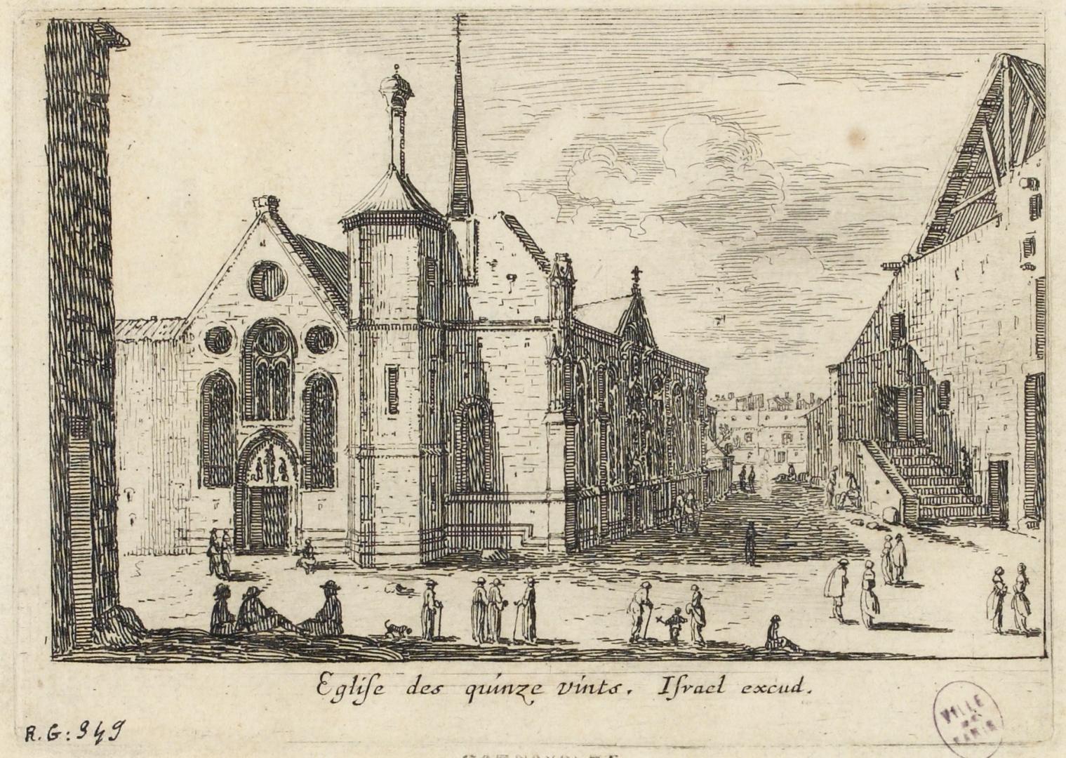 Israël Silvestre : Eglise des quinze vints.