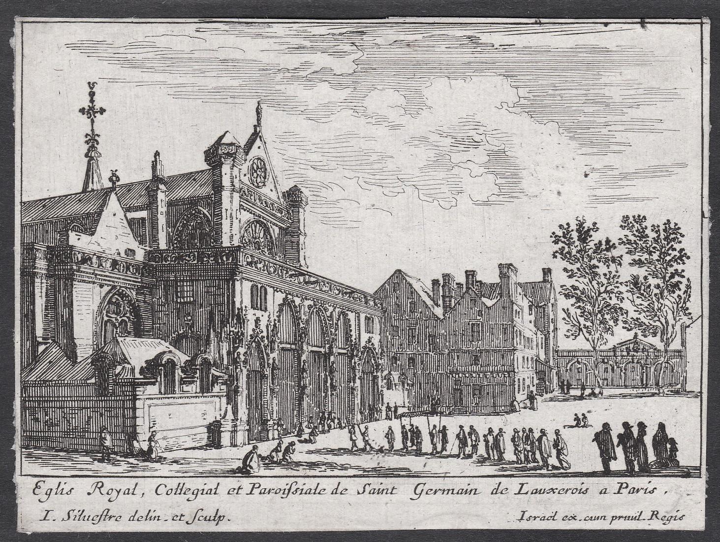 Sépulture1680 -  Église Saint Germain L'Auxerrois, ParisIsraël Silvestre, Henriette Sélincart, Louis de Silvestre 