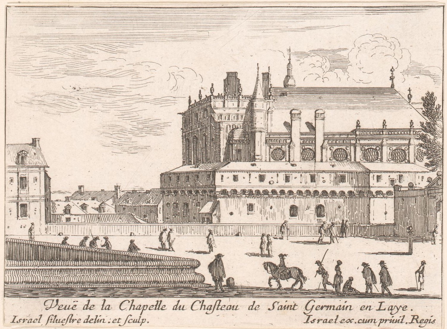 Israël Silvestre : Veuë de la Chapelle du Chasteau de Saint Germain en Laye.