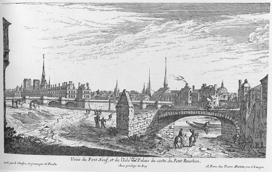 Israël Silvestre : Veüe du Pont Neuf et de l