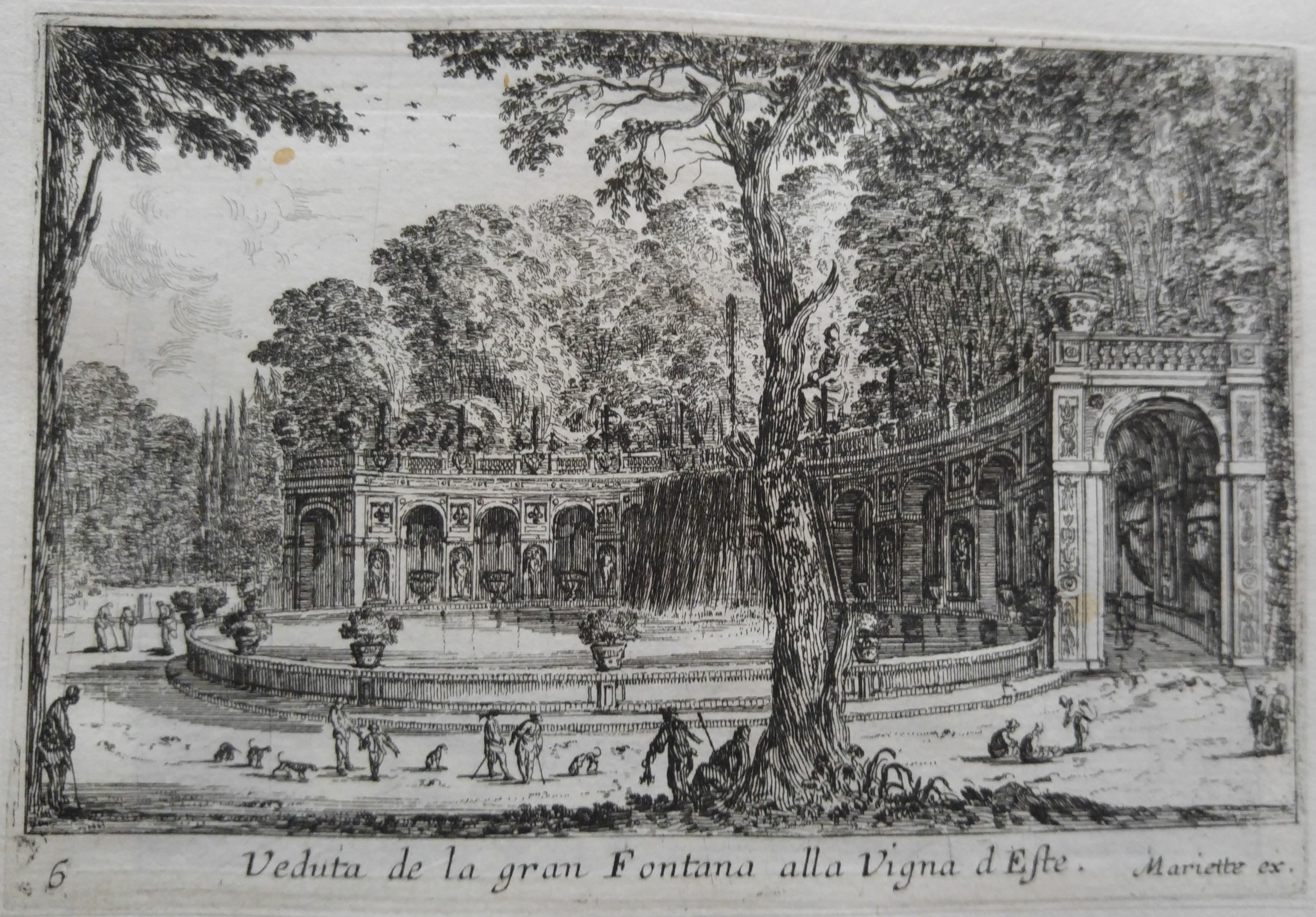 Israël Silvestre : Veduta de la gran Fontana alla Vigna d Este (A Tivoli).