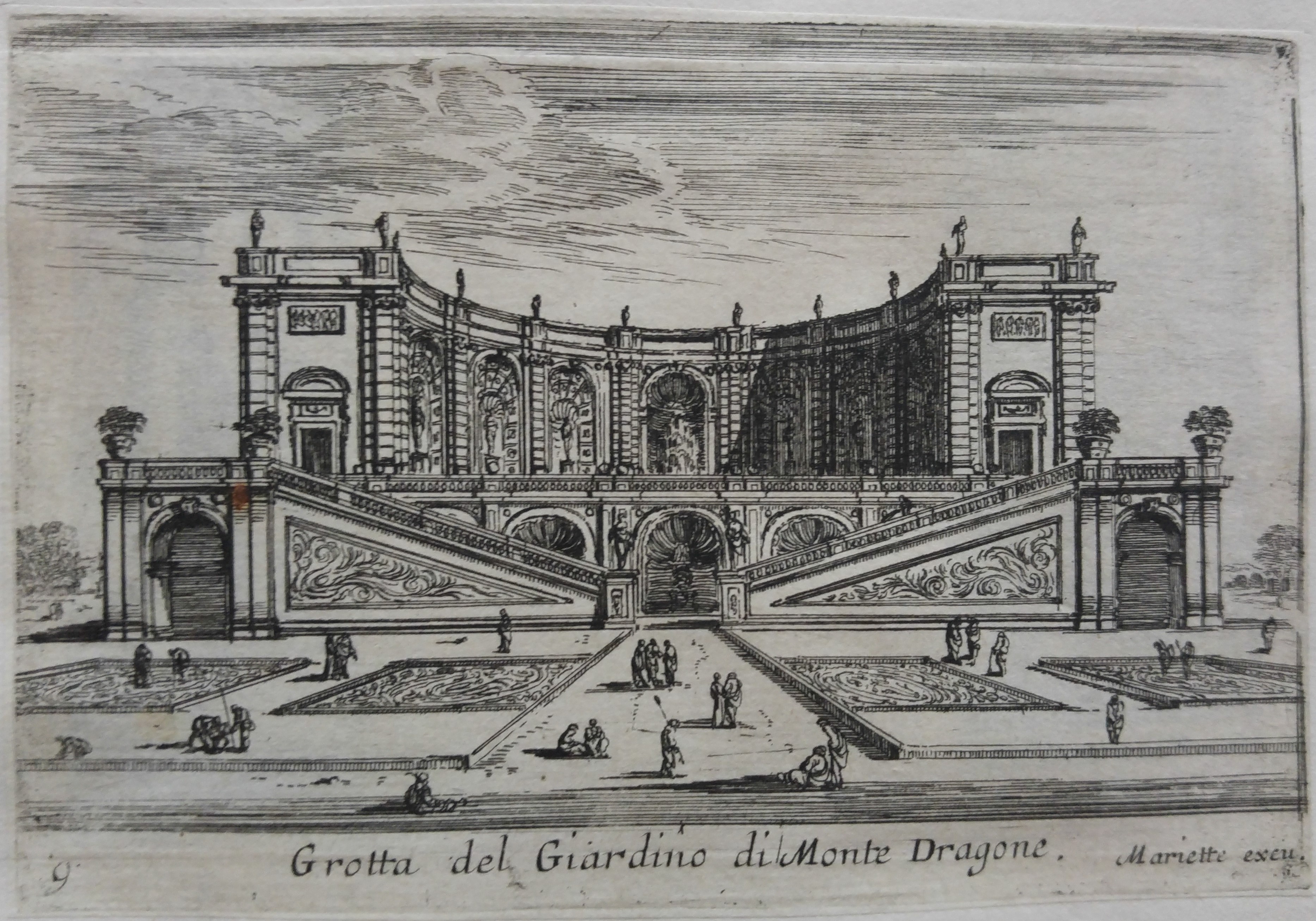 Israël Silvestre : Grotta del Giardino di Monte Dragone.