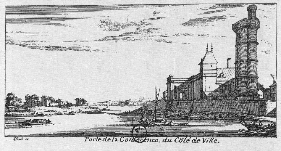Israël Silvestre : Veüe de la Porte de la Conférence.