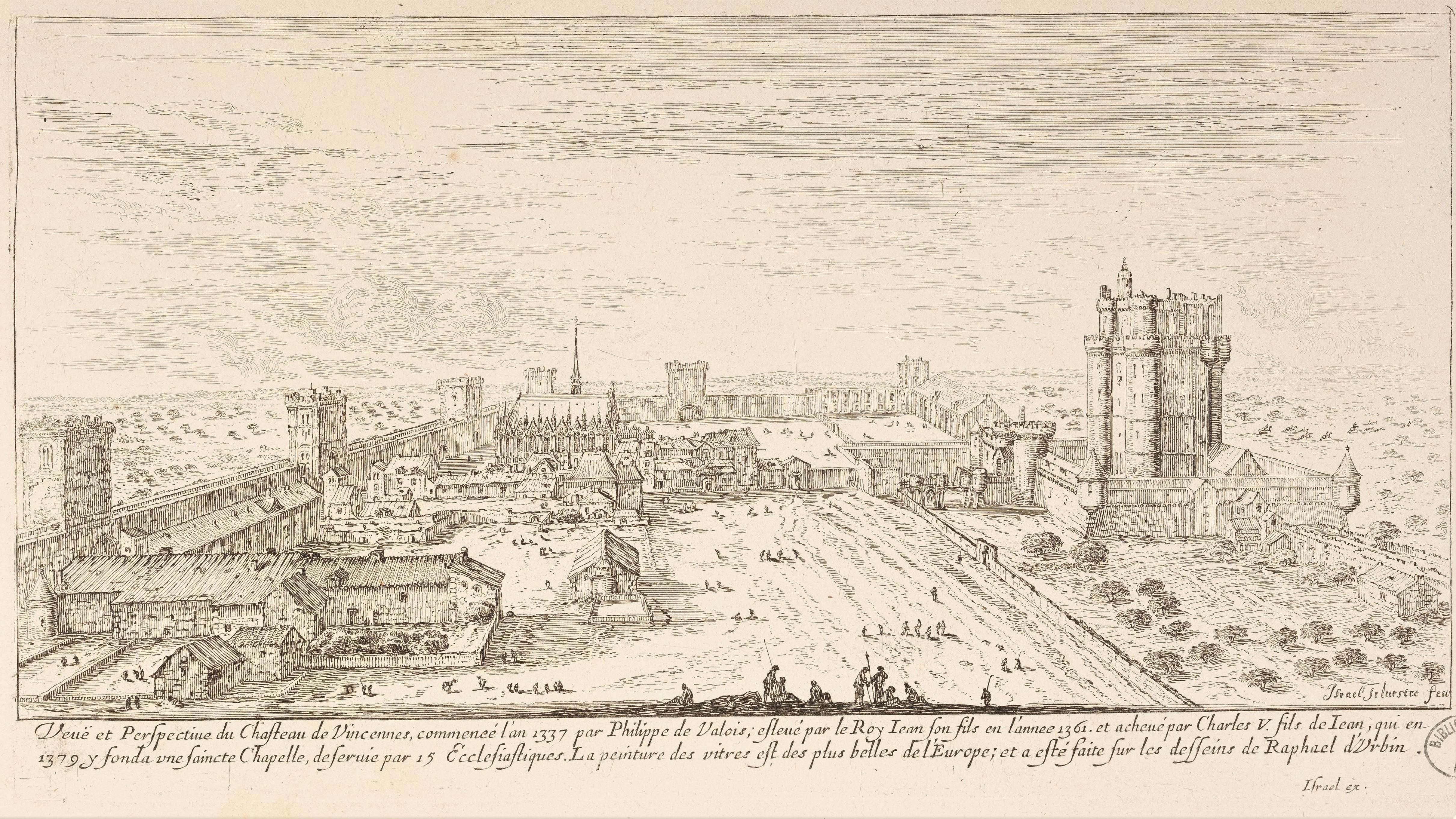 Israël Silvestre : Veuë et Perspective du Chasteau de Vincennes.