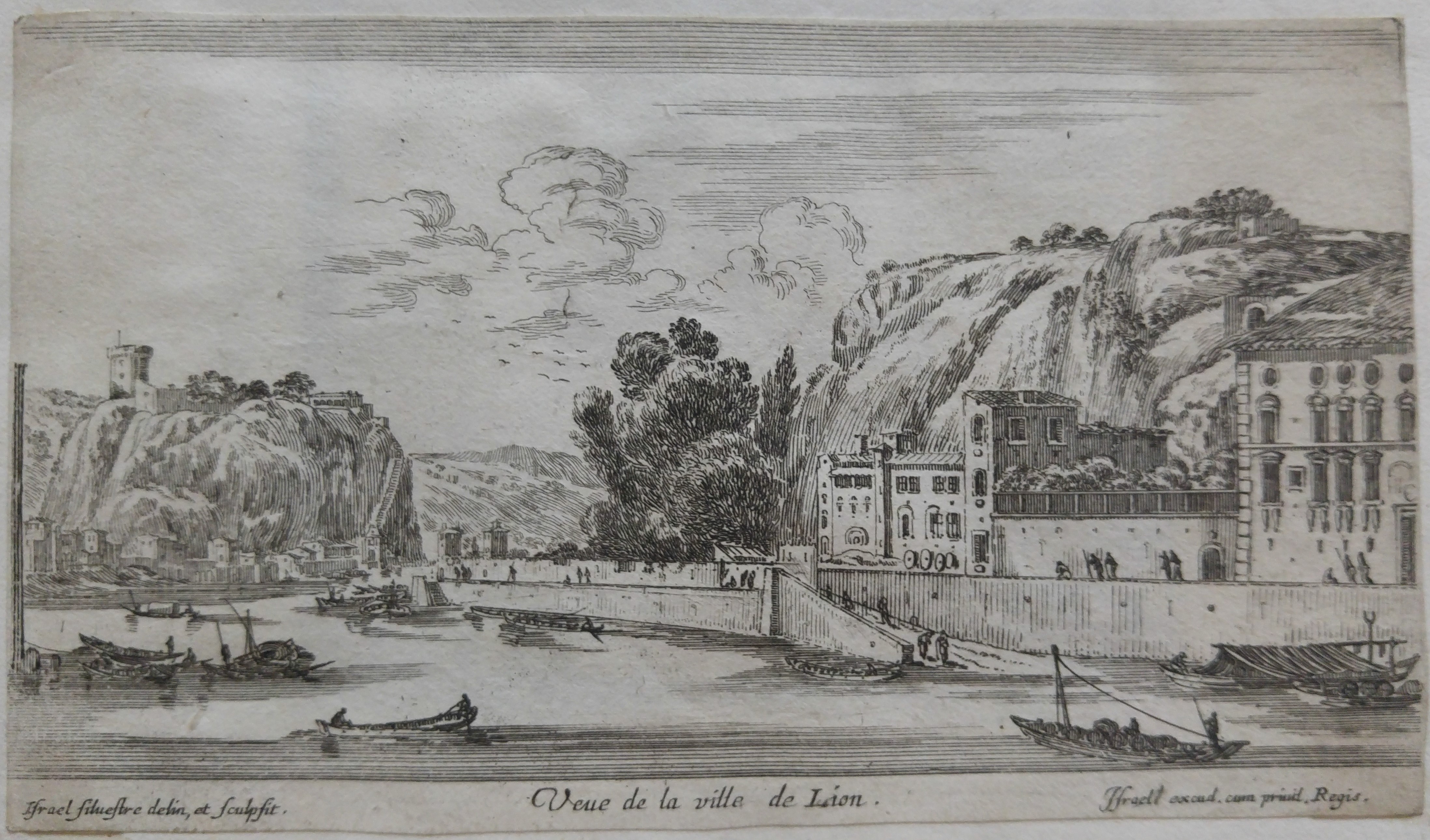 Israël Silvestre : Veue de la ville de Lion.