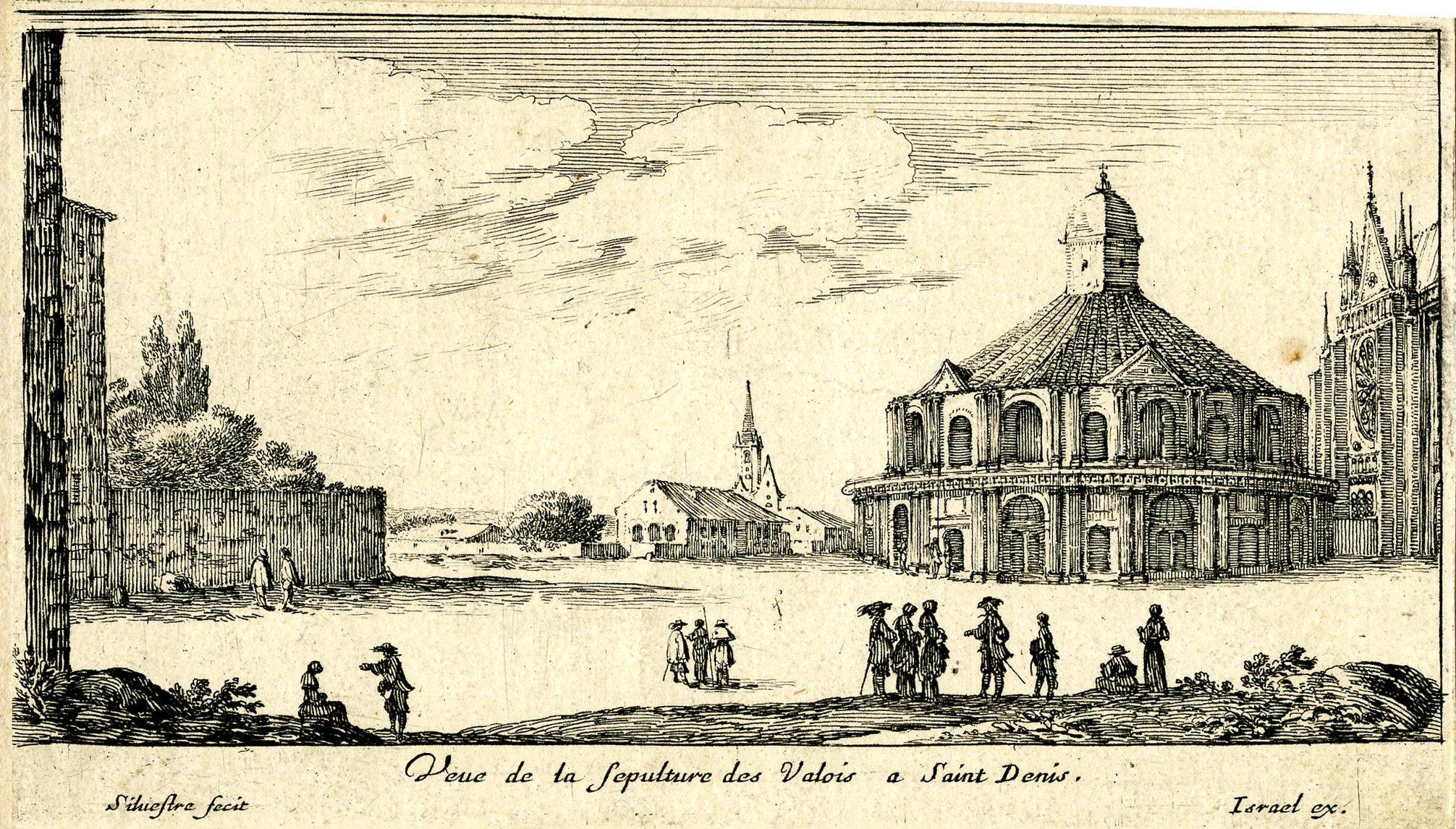 Israël Silvestre : Veue de la sepulture des Valois a Saint Denis.