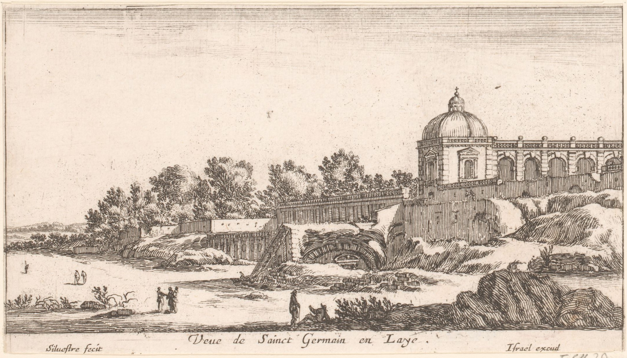 Israël Silvestre : Veue de Sainct Germain en Laye.