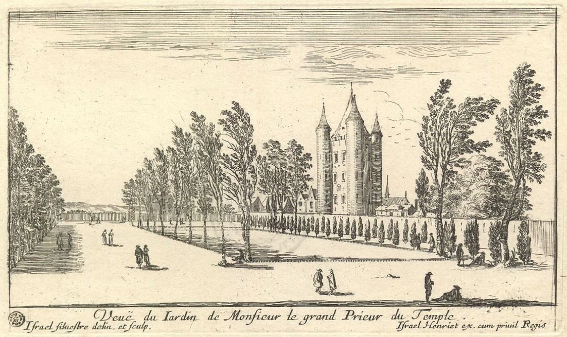 Israël Silvestre : Veuë du Jardin de Monsieur le grand Prieur du Temple.