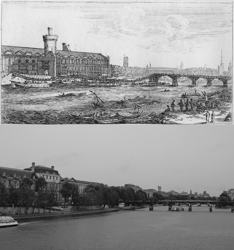 Israël Silvestre : Veue de la Galerie du Louvre, et du Pont des Tuilleries, comme il estoit en l