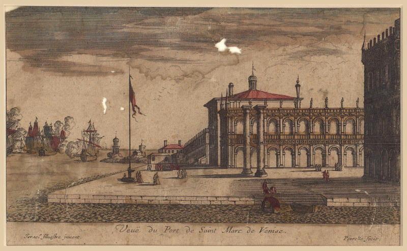 Israël Silvestre : Veuë du Port de Saint Marc de Venise.