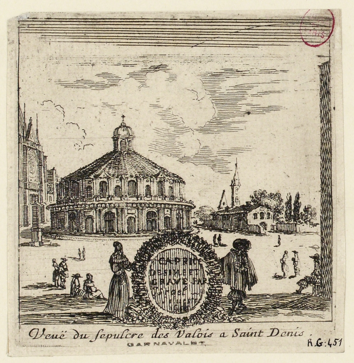 Israël Silvestre : Caprice desiné et gravé par Israël Silvestre. 1656.