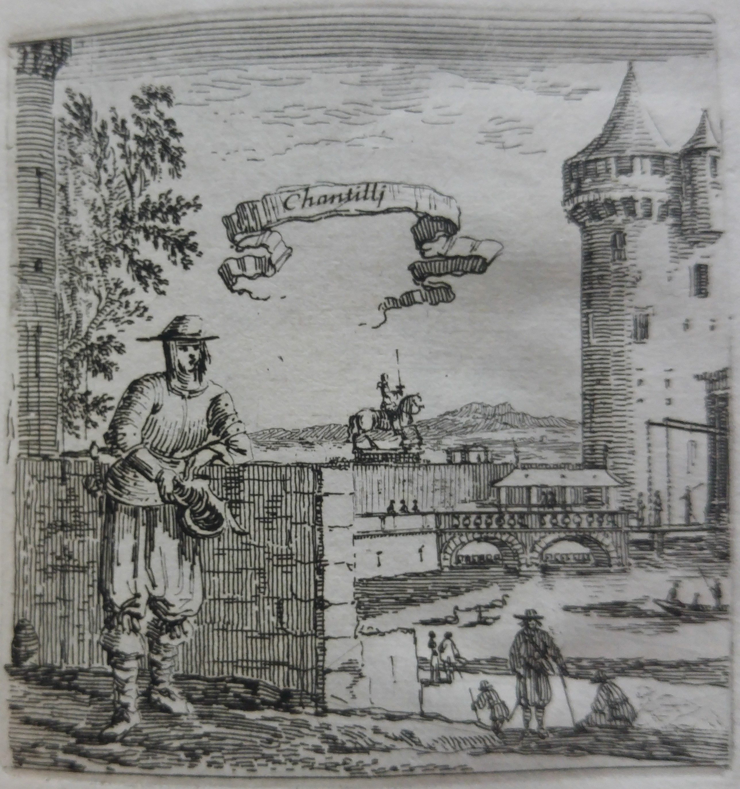 Israël Silvestre : Chantilly (En haut dans une banderole.)