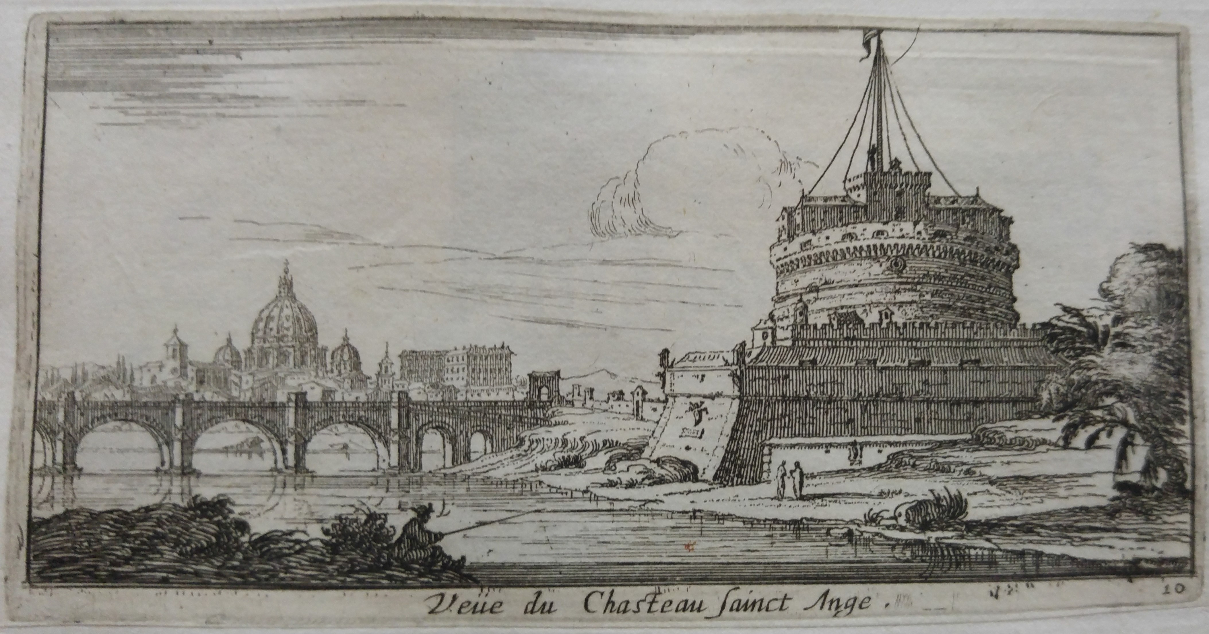 Israël Silvestre : Veüe du Chasteau sainct Ange.