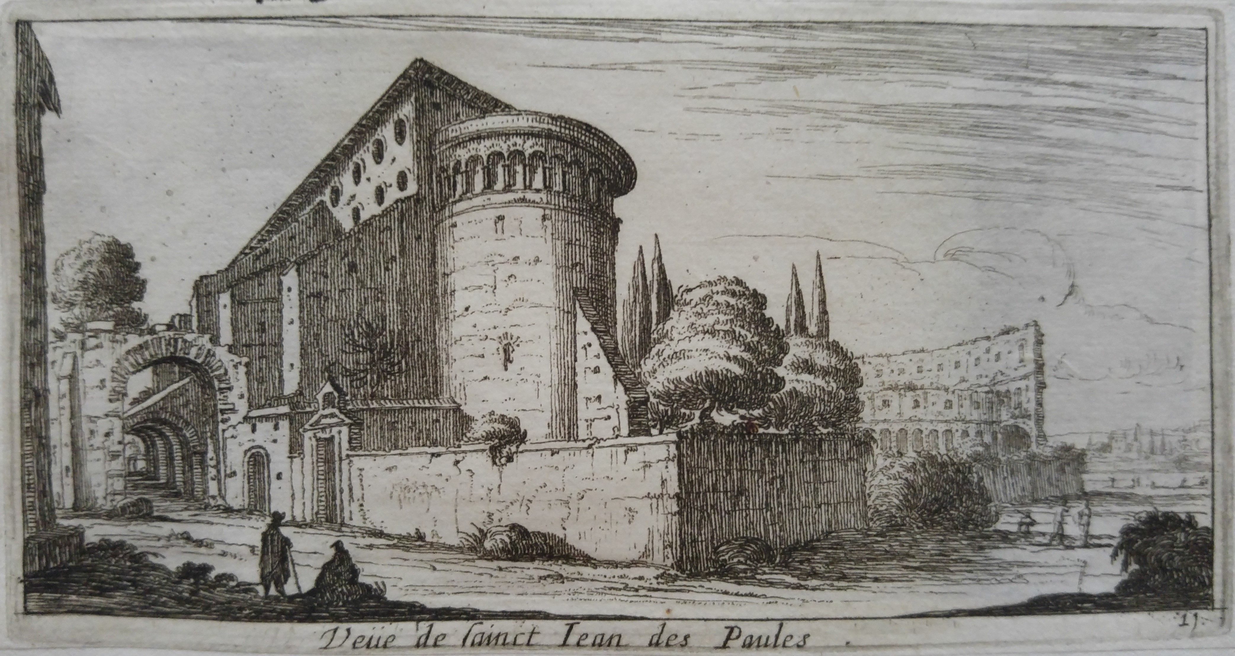 Israël Silvestre : Veüe de sainct Jean des Paules.