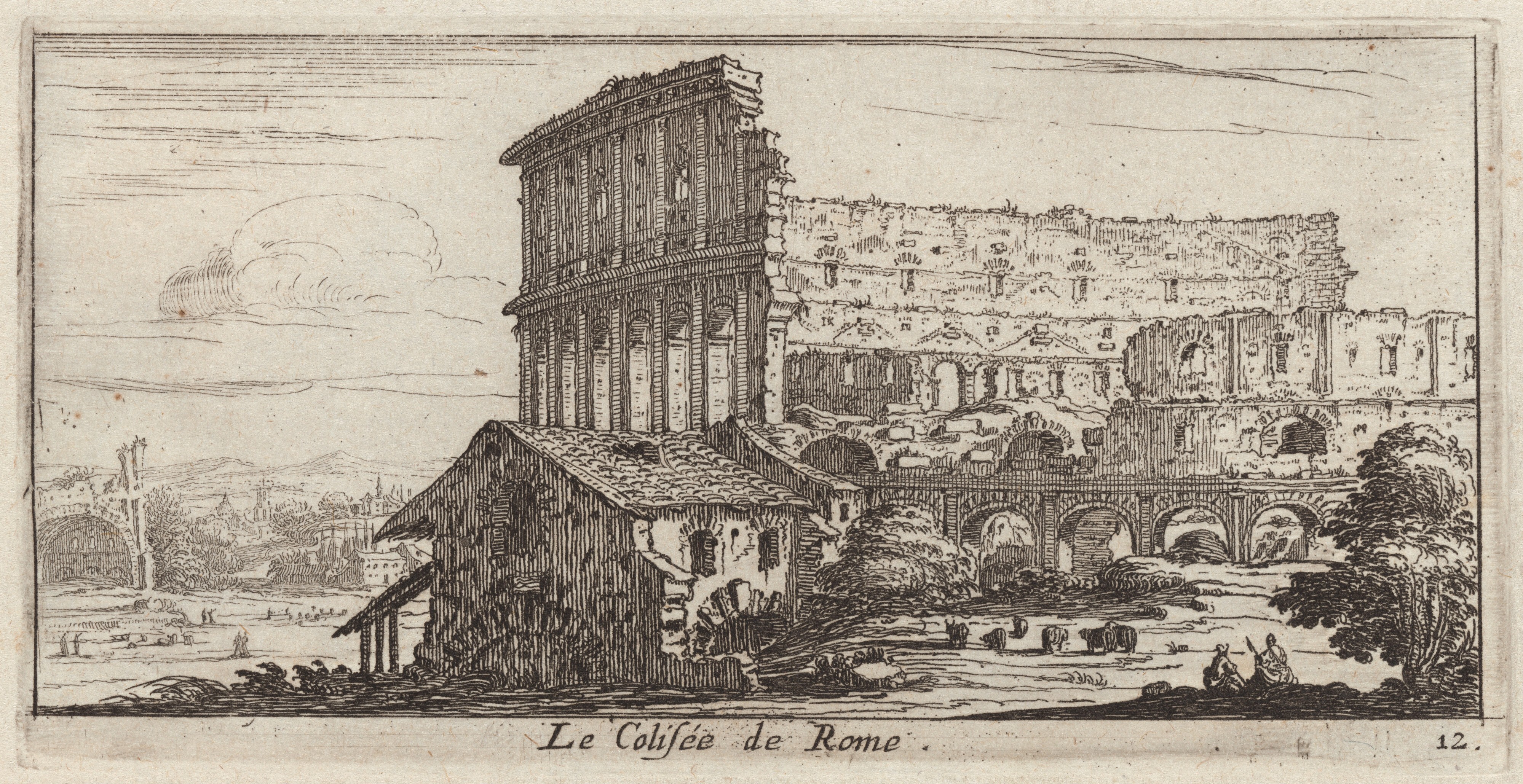 Israël Silvestre : Le Colisée de Rome.