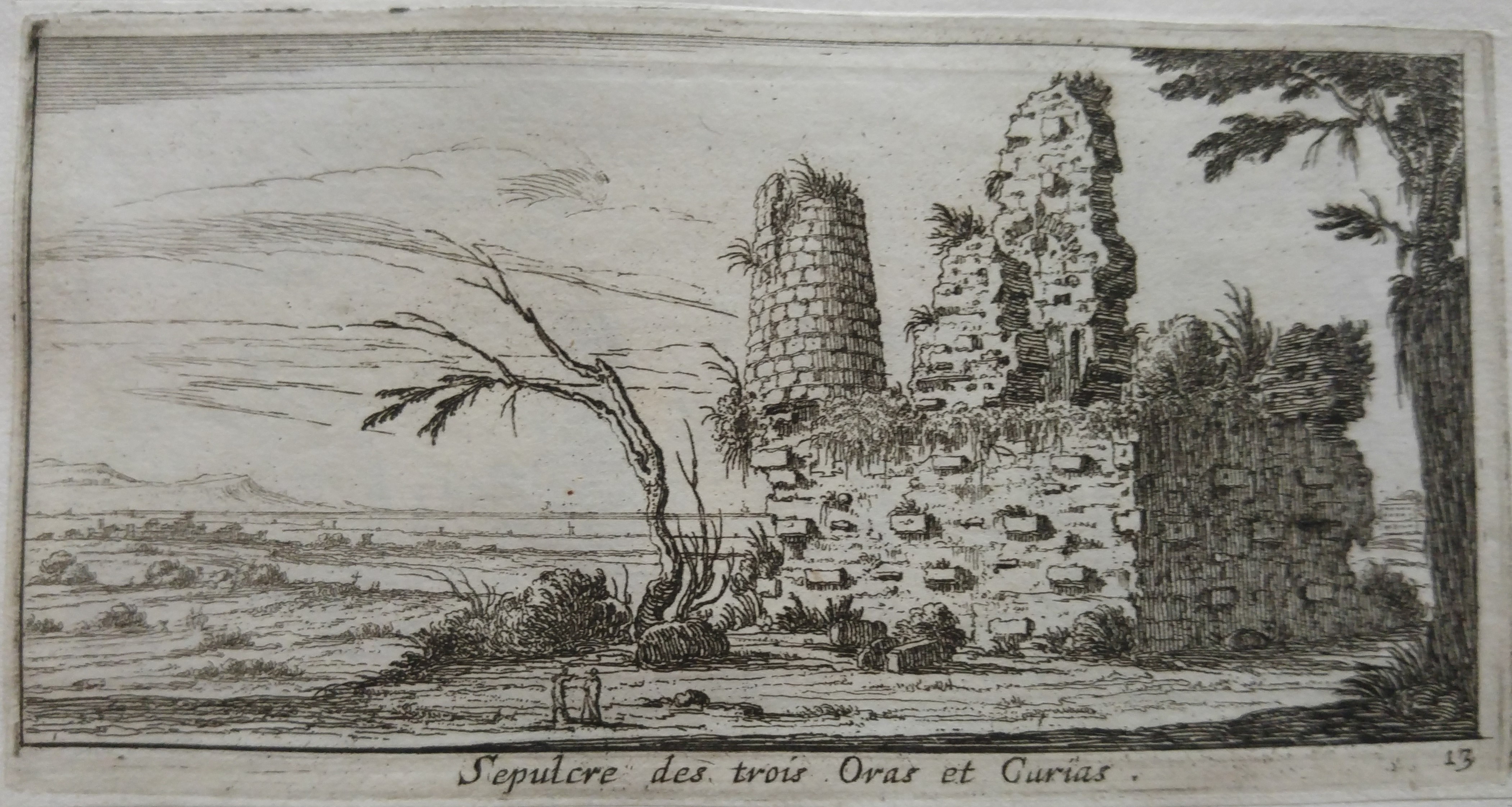 Israël Silvestre : Sépulcre des trois Oras et Curias (que l