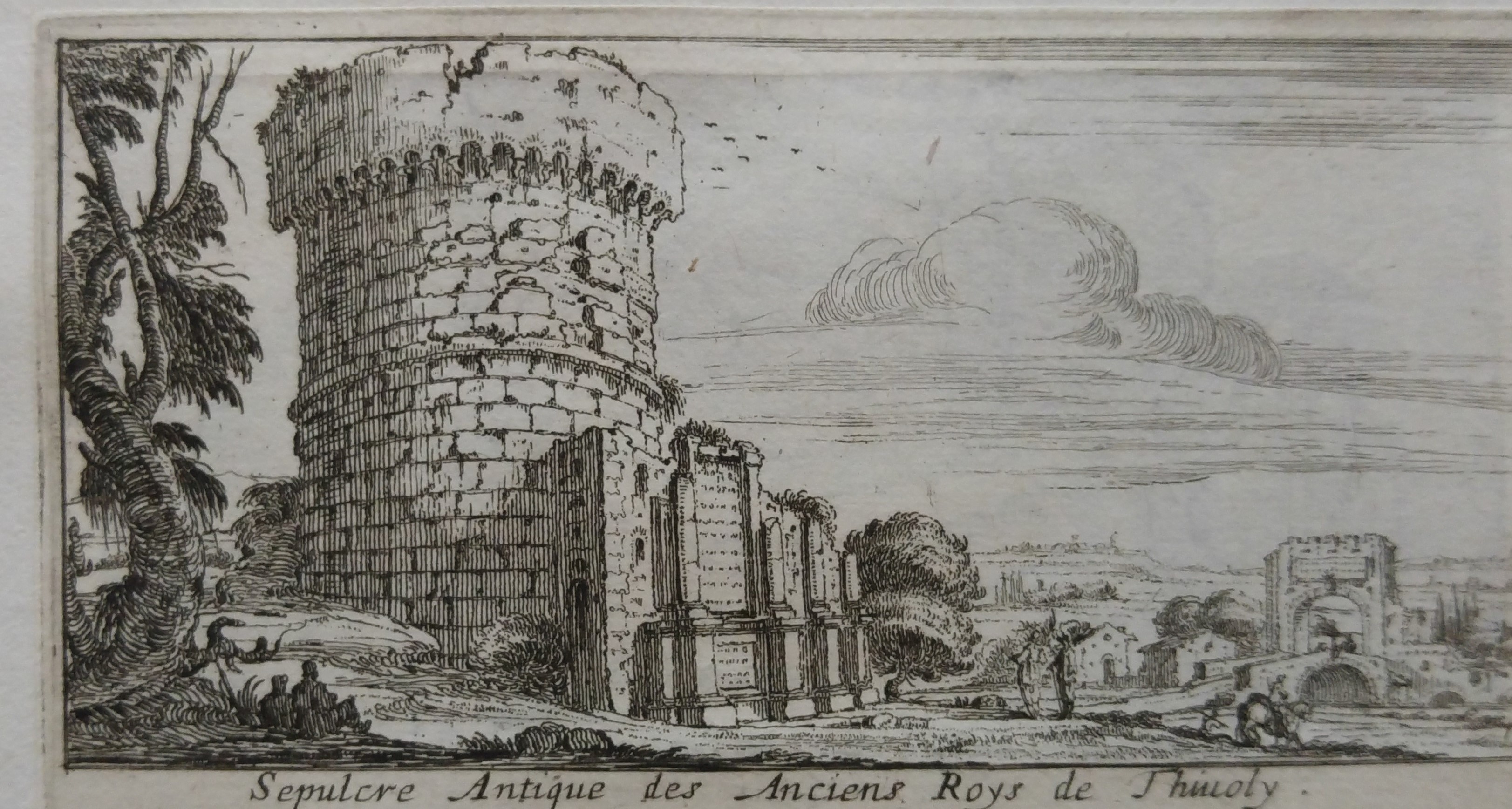 Israël Silvestre : Sépulcre Antique des Anciens Roys de Thivoly.