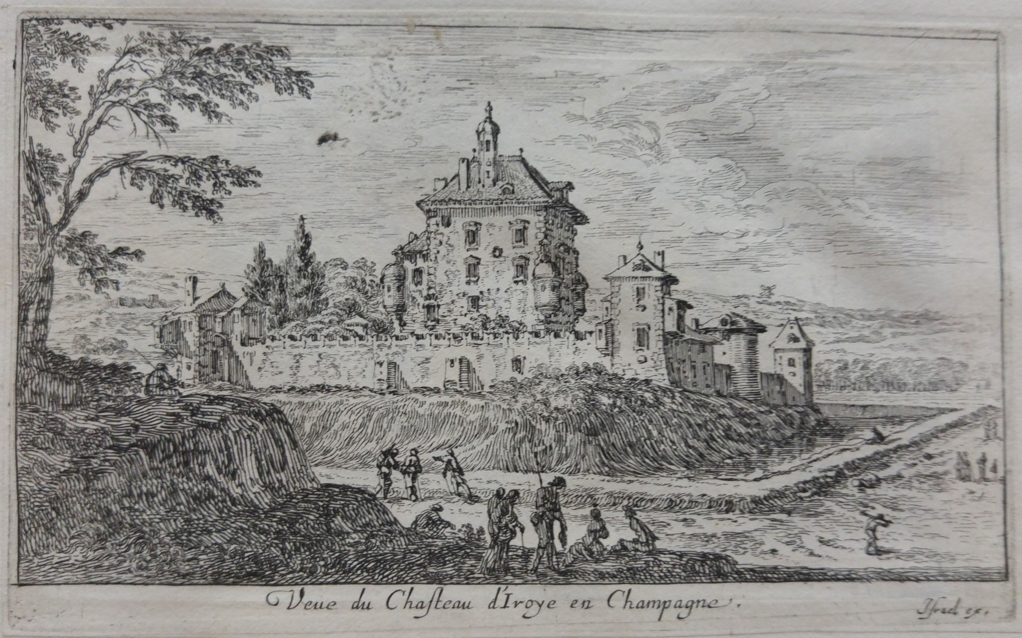 Israël Silvestre : Veue du Chasteau d
