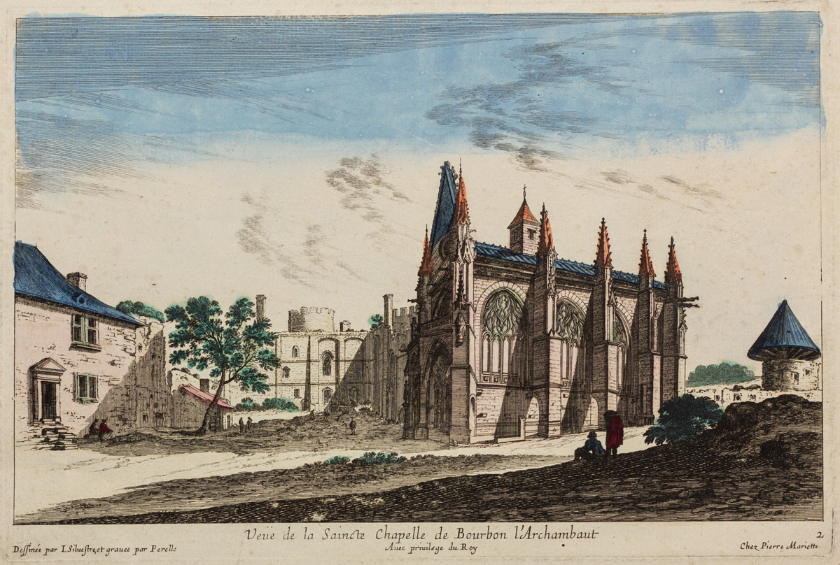 Israël Silvestre : Veüe de la Saincte Chapelle de Bourbon l