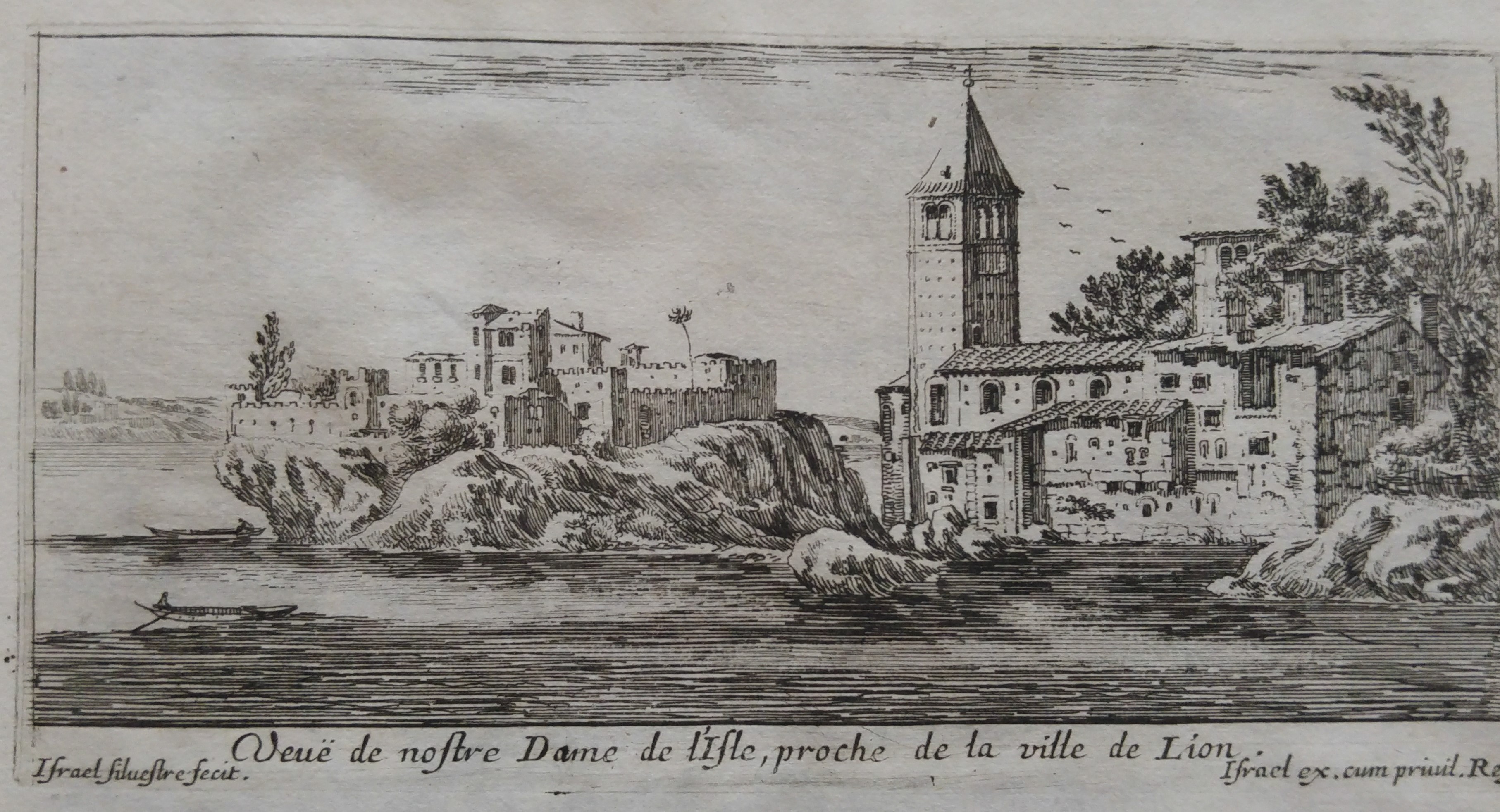 Israël Silvestre : Veuë de nostre Dame de l