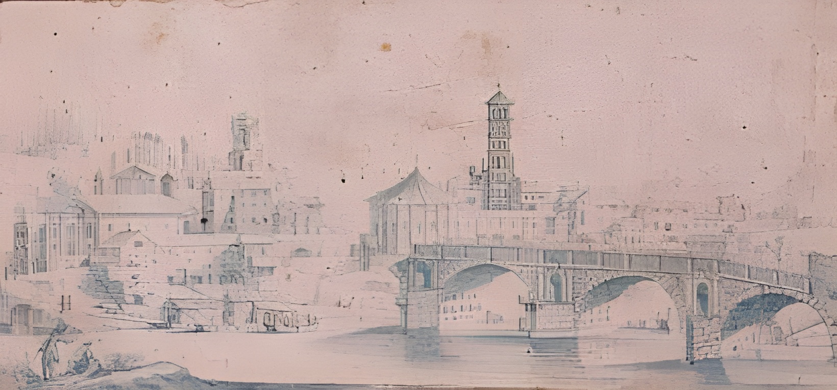 Israël Silvestre : Vue du pont Sainte Marie