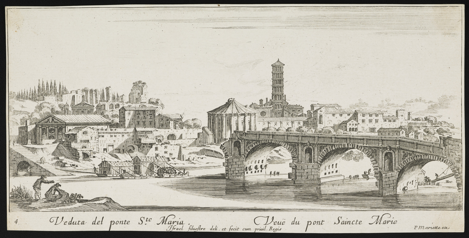 Israël Silvestre : Veduta del ponte S. te Maria. 